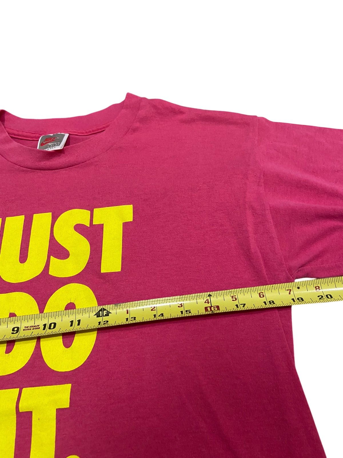 Nike × Vintage Vintage 80s Nike Just Do It Tee USA MADE SINGLE STITCH LARGE Size US L / EU 52-54 / 3 - 7 Thumbnail