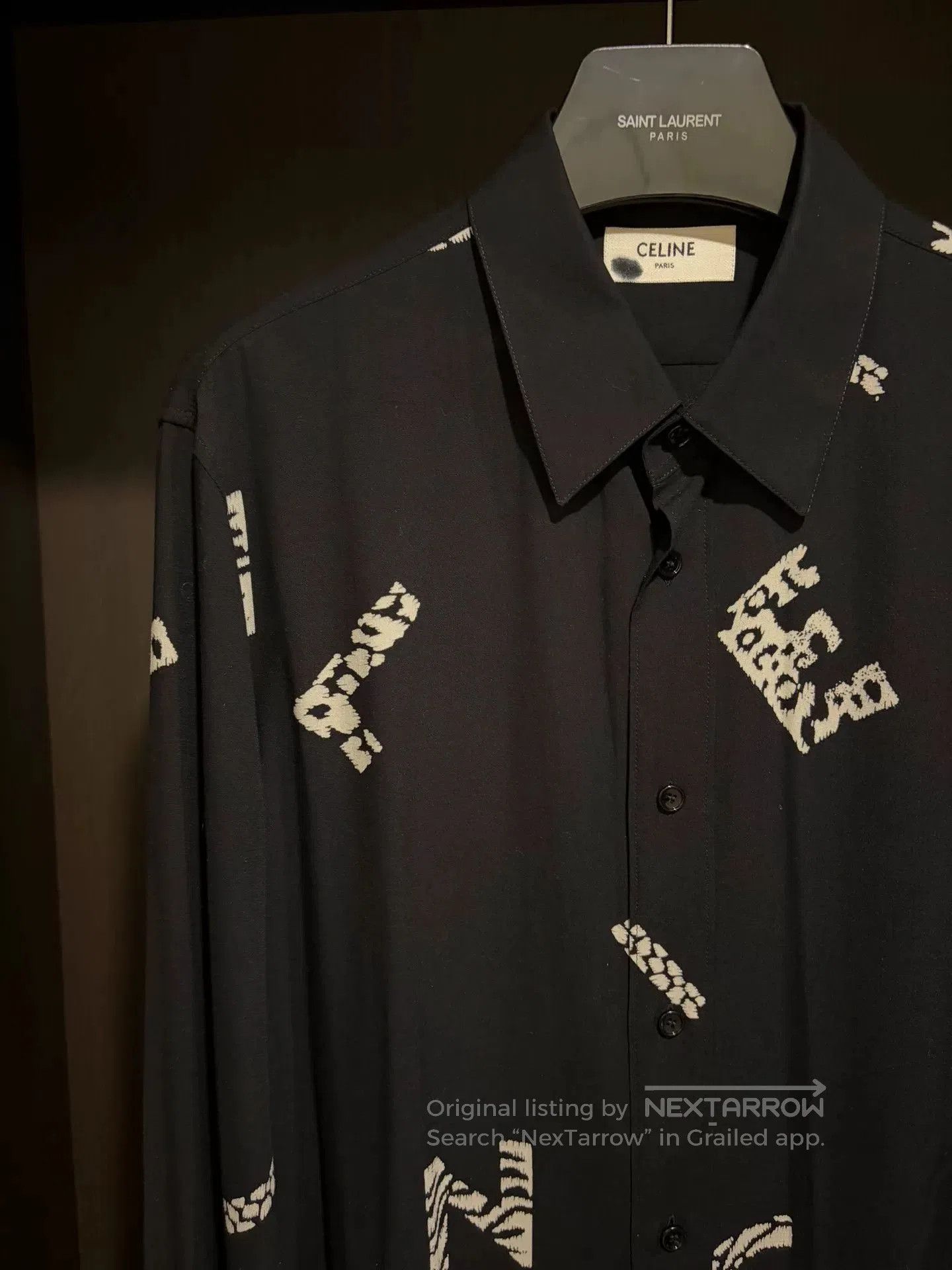 Celine Celine Men's Printed Shirt Size 37. Size US S / EU 44-46 / 1 - 4 Thumbnail