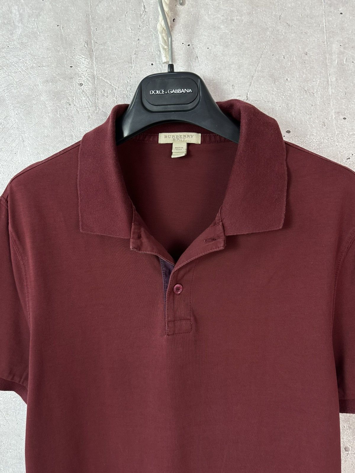 Burberry Vintage Burberry Brit Burgundy Cotton Polo Size US M / EU 48-50 / 2 - 3 Thumbnail