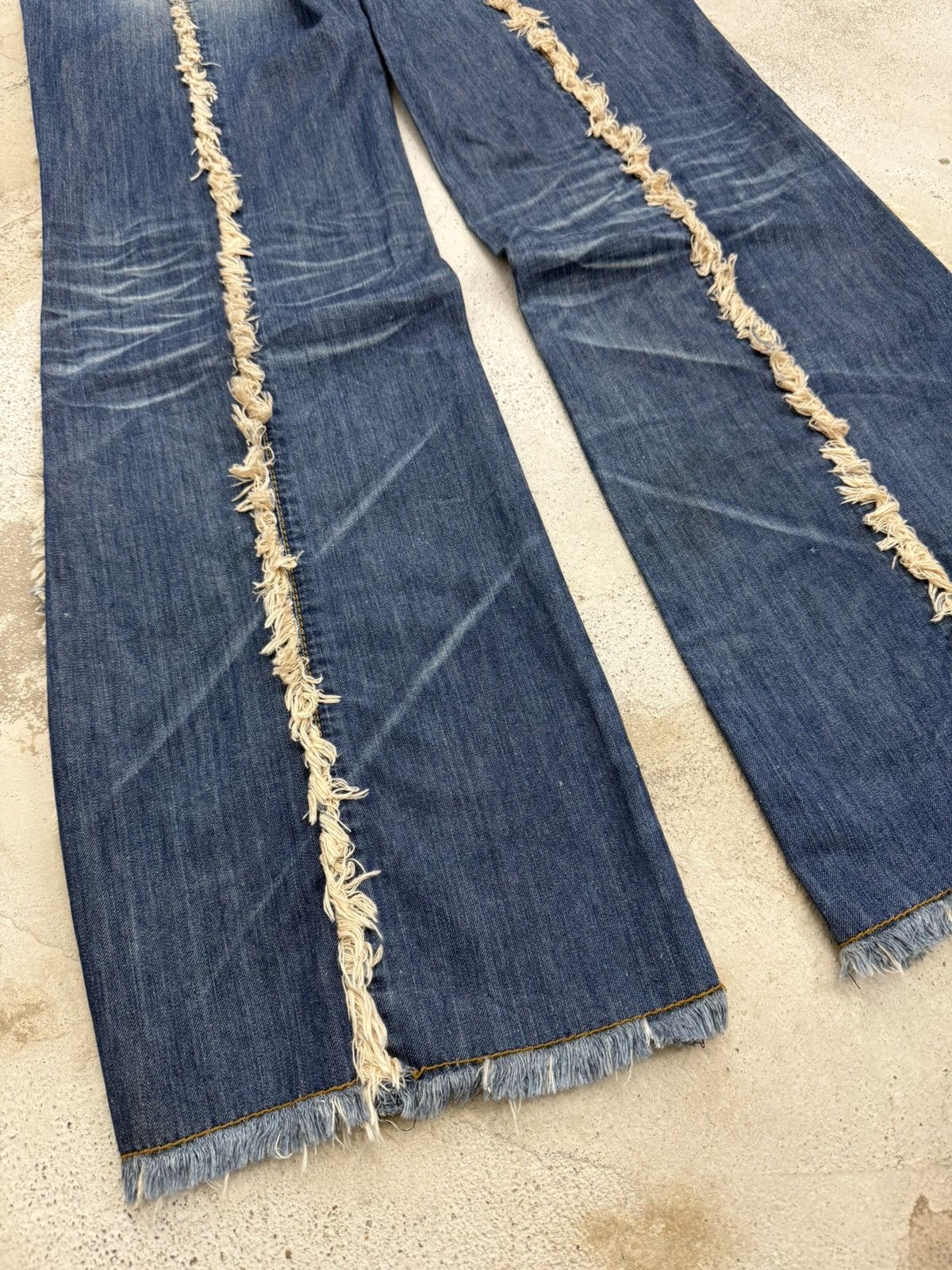 Japanese Brand d.i.a. jeans LGB Style Flare Unisex Denim Pants Size US 28 / EU 44 - 12 Thumbnail