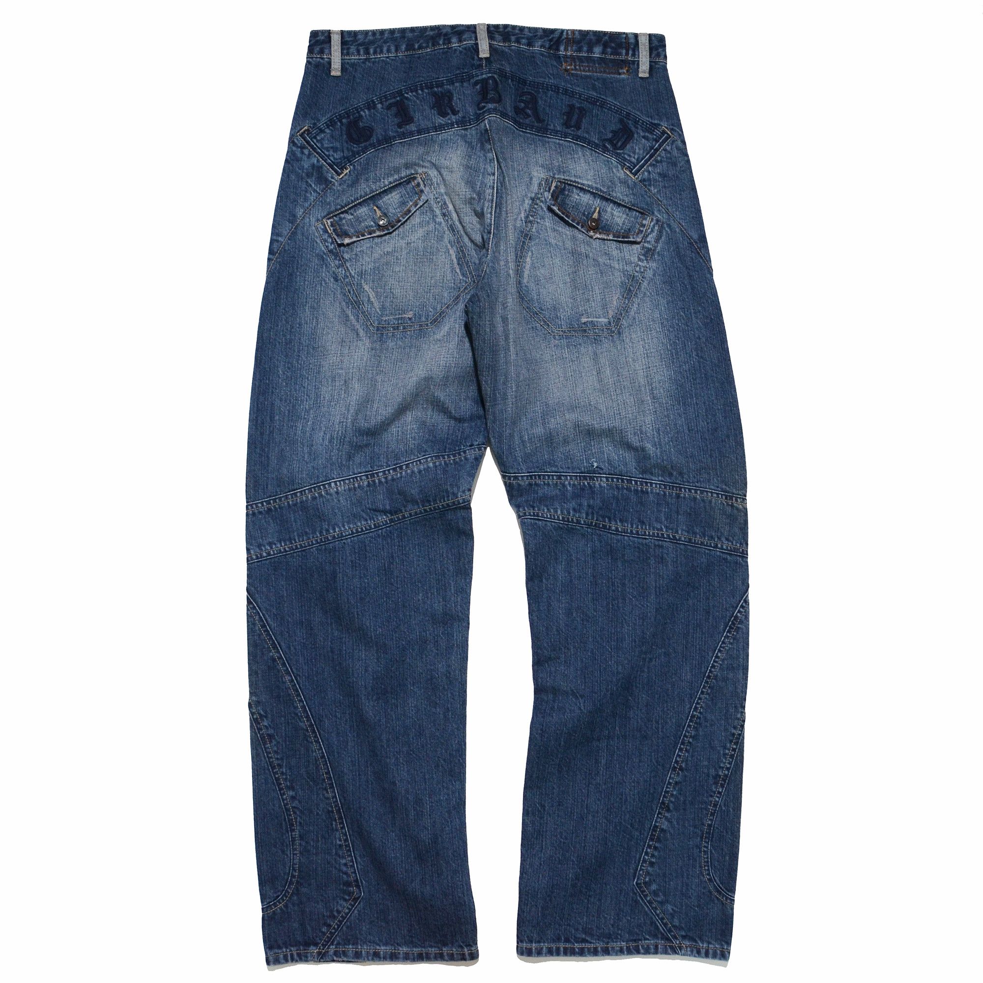 Marithe + Francois Girbaud [Hole Defects] Marithe Francois Girbaud Jeans SPFY2601DP10 Size US 34 / EU 50 - 2 Thumbnail