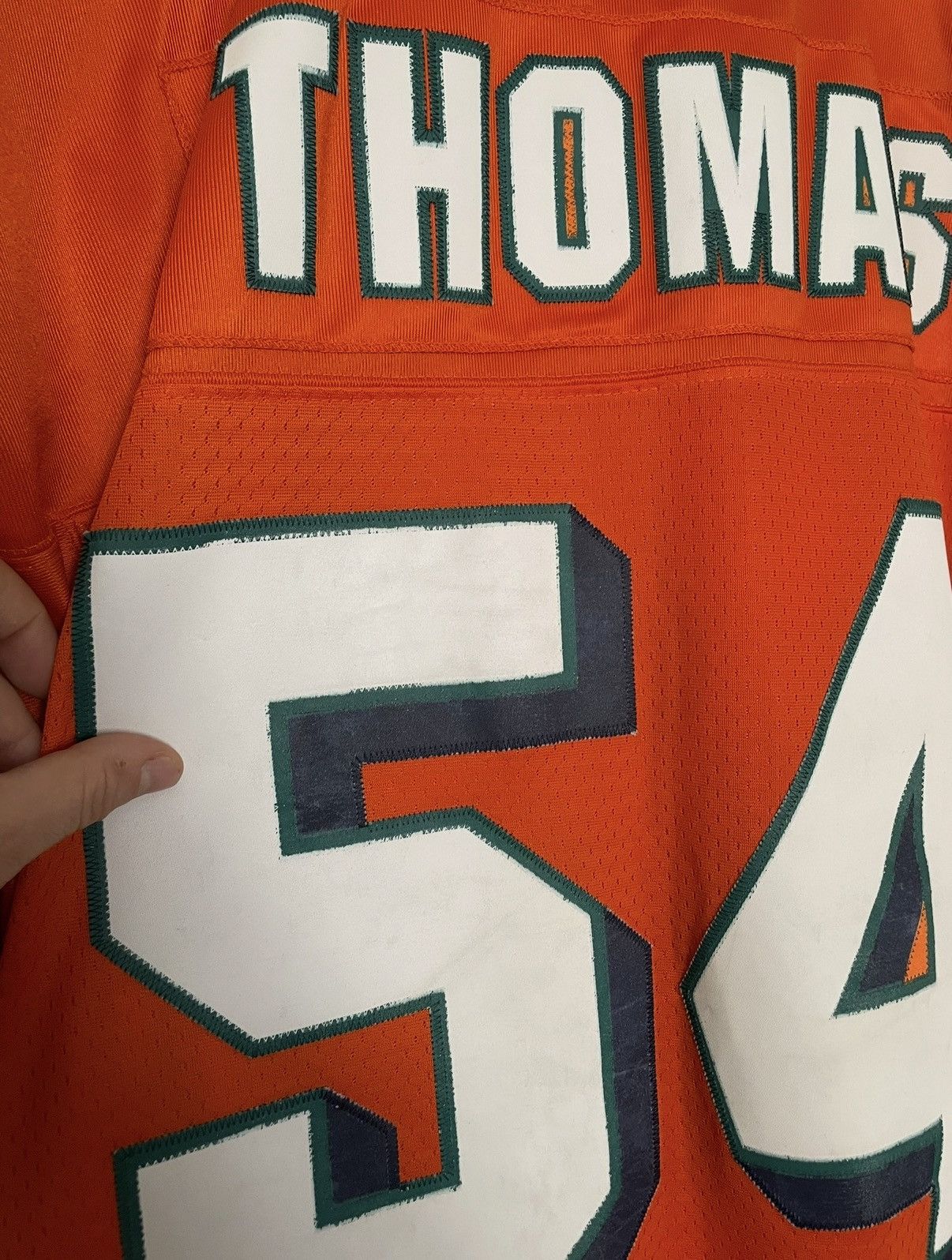 Reebok Miami Dolphins Reebok 2005 Thomas Jersey Size US L / EU 52-54 / 3 - 5 Thumbnail