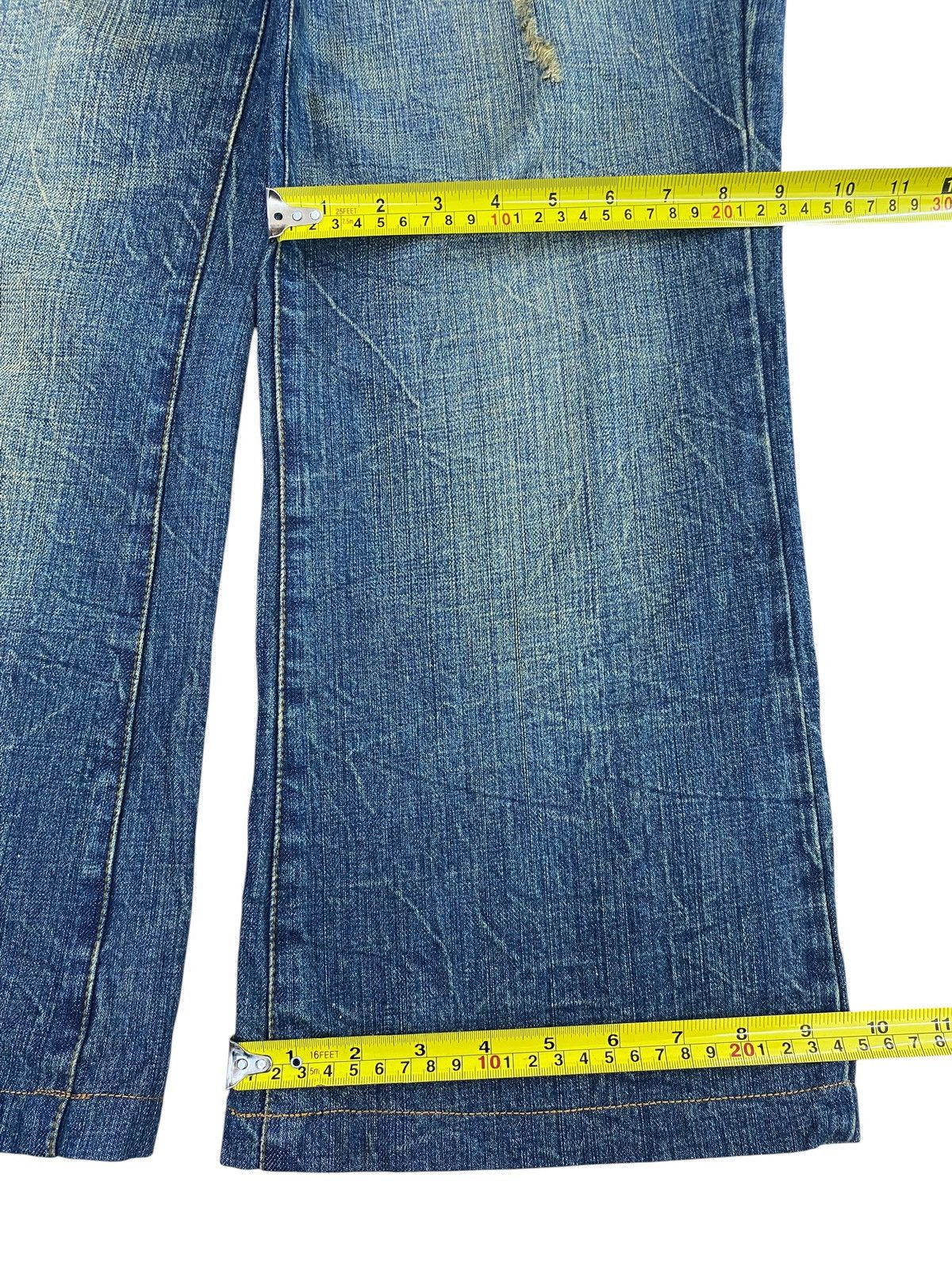 Japanese Brand Beach Sound Brand Whiskers Mud Wash Stye Loose Jeans Size US 34 / EU 50 - 8 Thumbnail