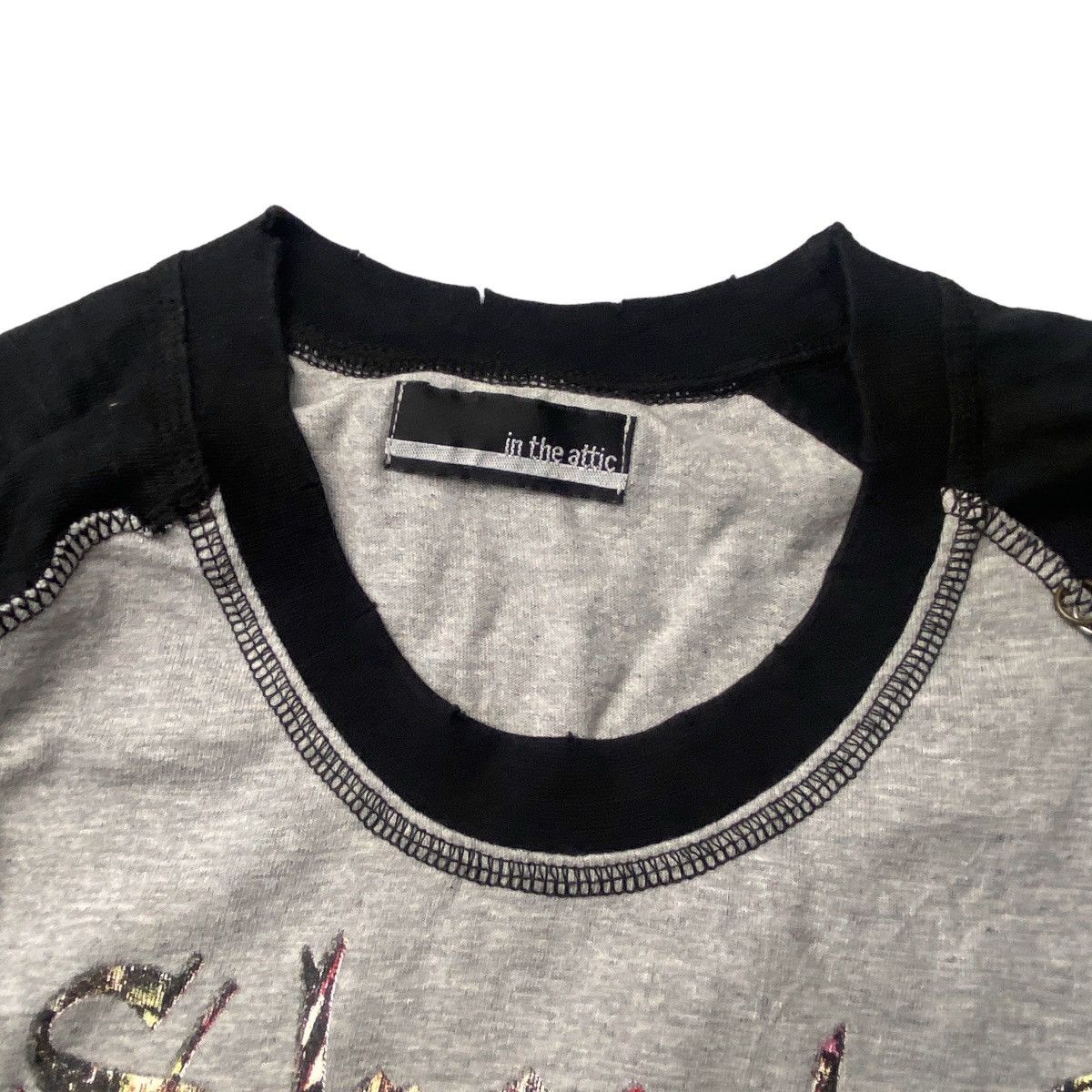 If Six Was Nine 2000's In The Attic Pierced Skull Raglan Size US S / EU 44-46 / 1 - 6 Thumbnail