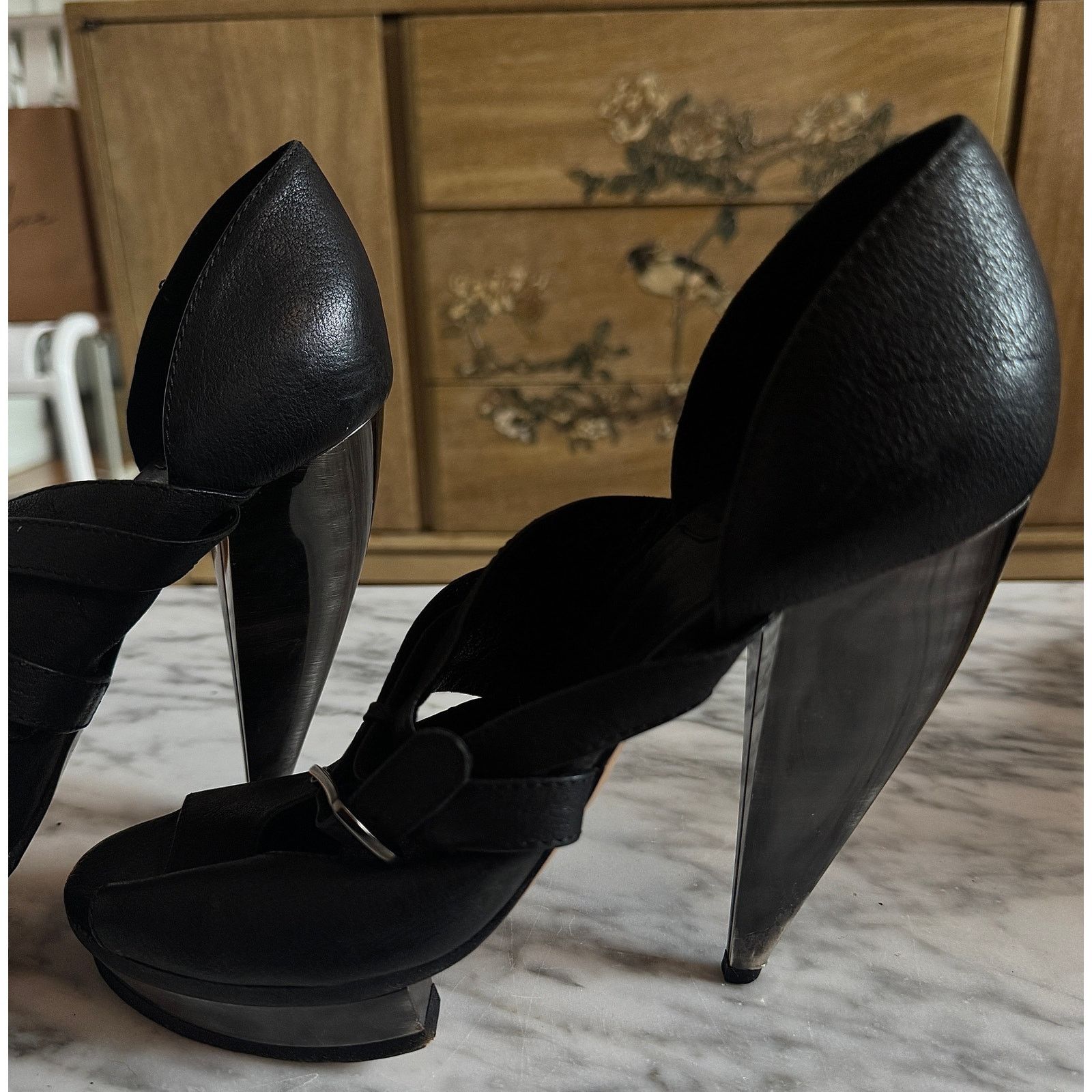 Chloe Chloé Leather Heels Size US 8 / IT 38 - 2 Thumbnail