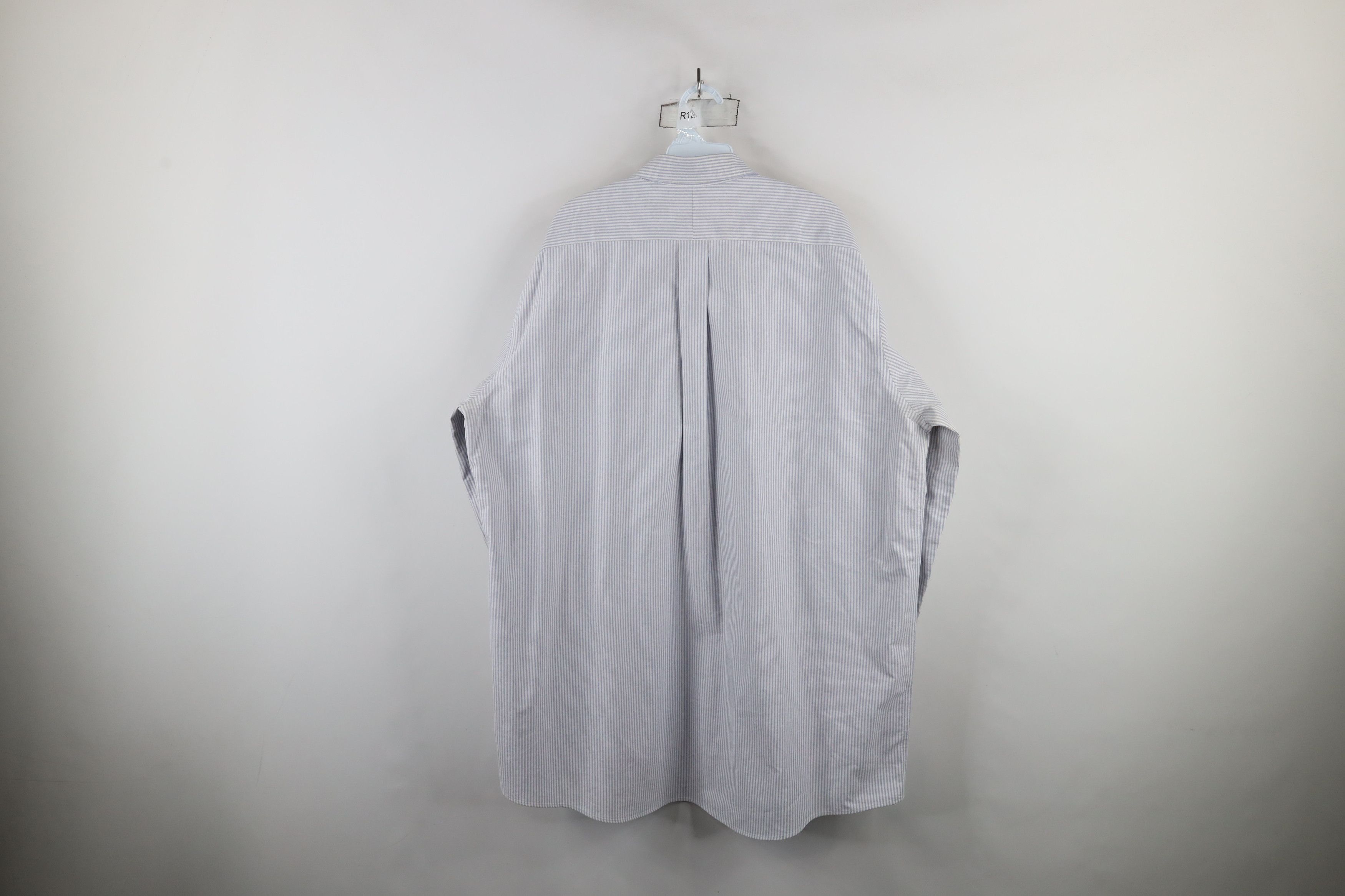 L.L. Bean × Vintage Vintage 90s LL Bean Oxford Pinstriped Button Down Shirt Size US L / EU 52-54 / 3 - 11 Thumbnail