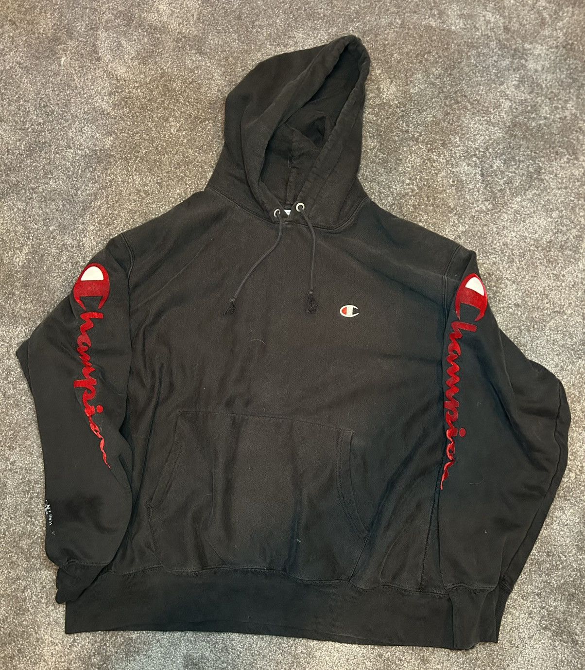 Champion Champion 2XL Black Weave Hoodie Size US XXL / EU 58 / 5 - 1 Thumbnail