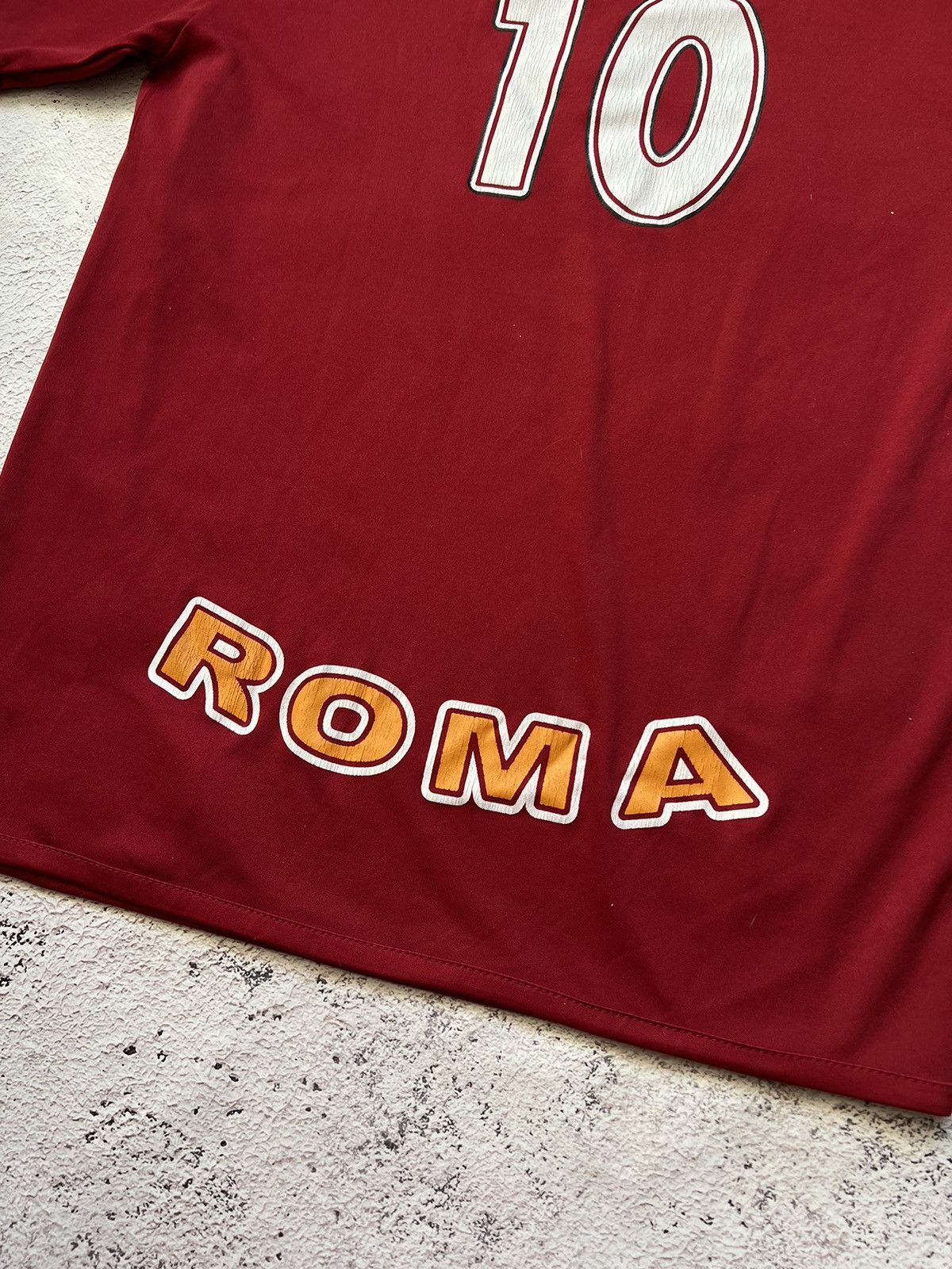 Vintage #10 TOTTI🔥 Jersey Retro AS ROMA 90s Football Soccer Size US S / EU 44-46 / 1 - 10 Thumbnail