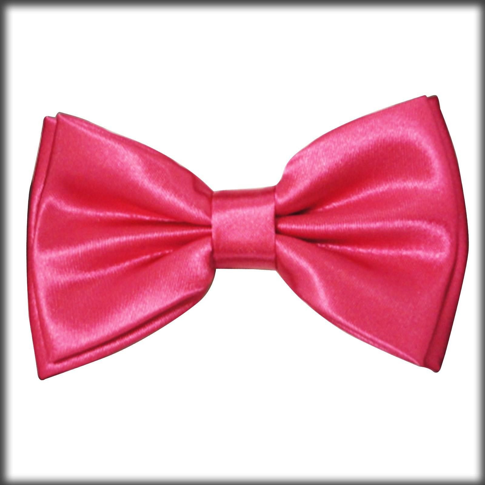 Designer Bow Tie FUSHIA HOT PINK Adult Unisex Size ONE SIZE - 1 Preview