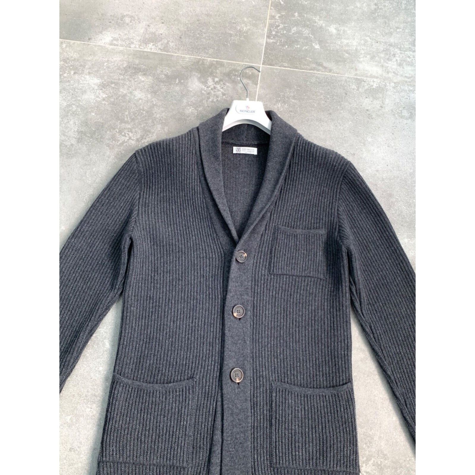 Brunello Cucinelli BRUNELLO CUCINELLI Men's Knitt Long Wool Sweater SZ L EU 50 Size US L / EU 52-54 / 3 - 20 Thumbnail