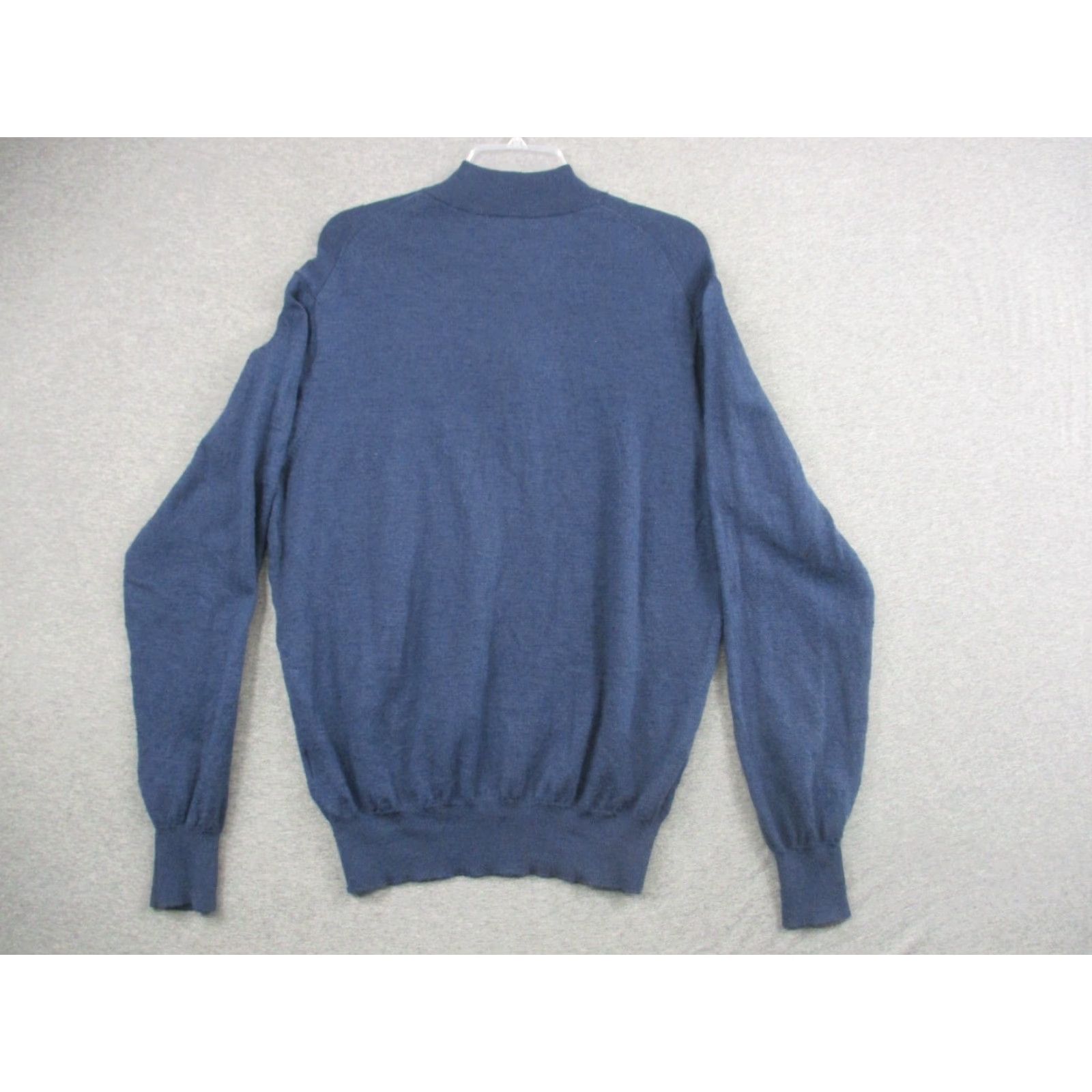 Peter Millar Peter Millar Crown Sweater Men’s Large Merino Wool Blend Blue 1/4 Zip Crewneck Sports Golf Knit Pullover Long Sleeve Solid Knit | Mens Size US L / EU 52-54 / 3 - 7 Thumbnail