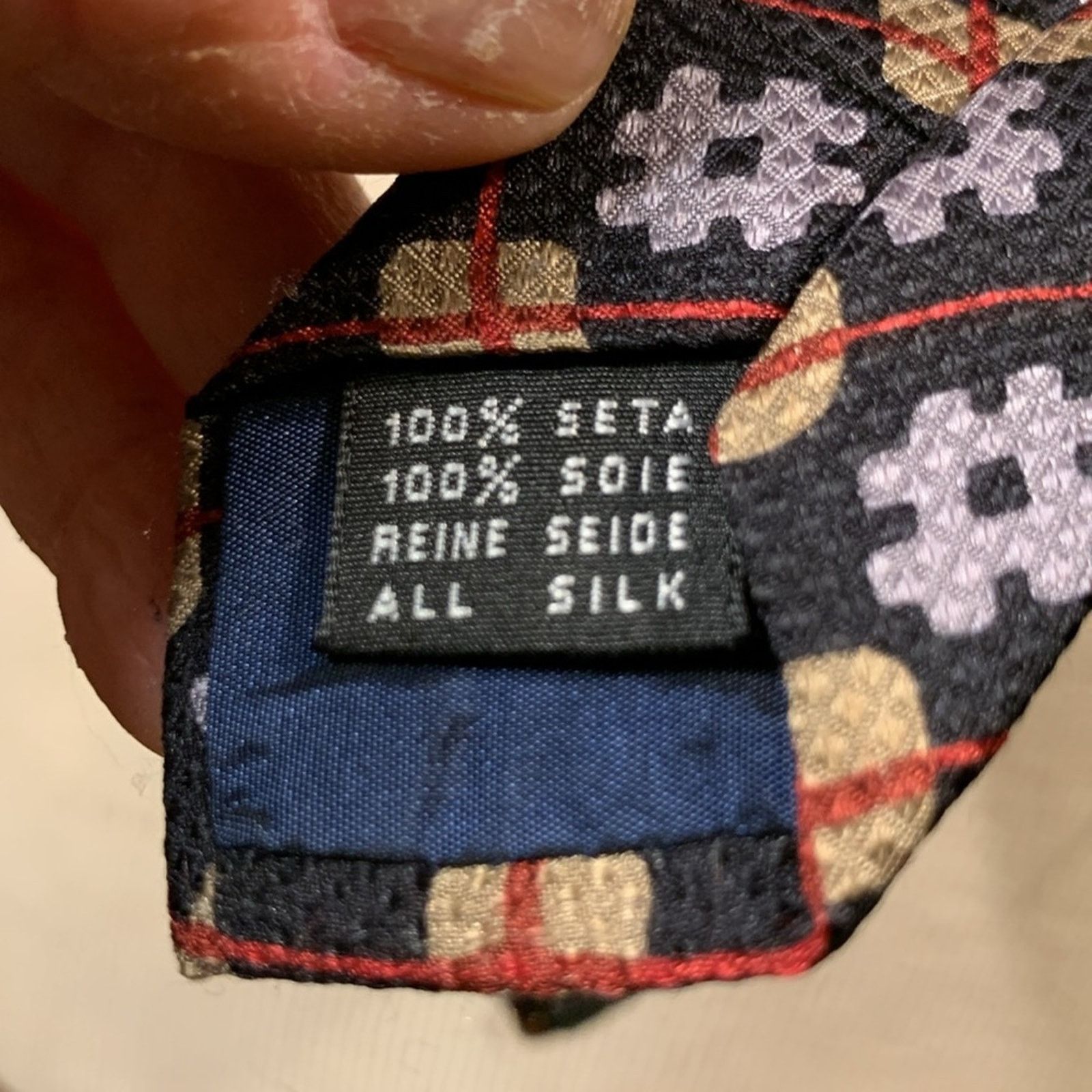 Krizia Krizia Krizia Uomo italian printed silk necktie Size ONE SIZE - 8 Thumbnail
