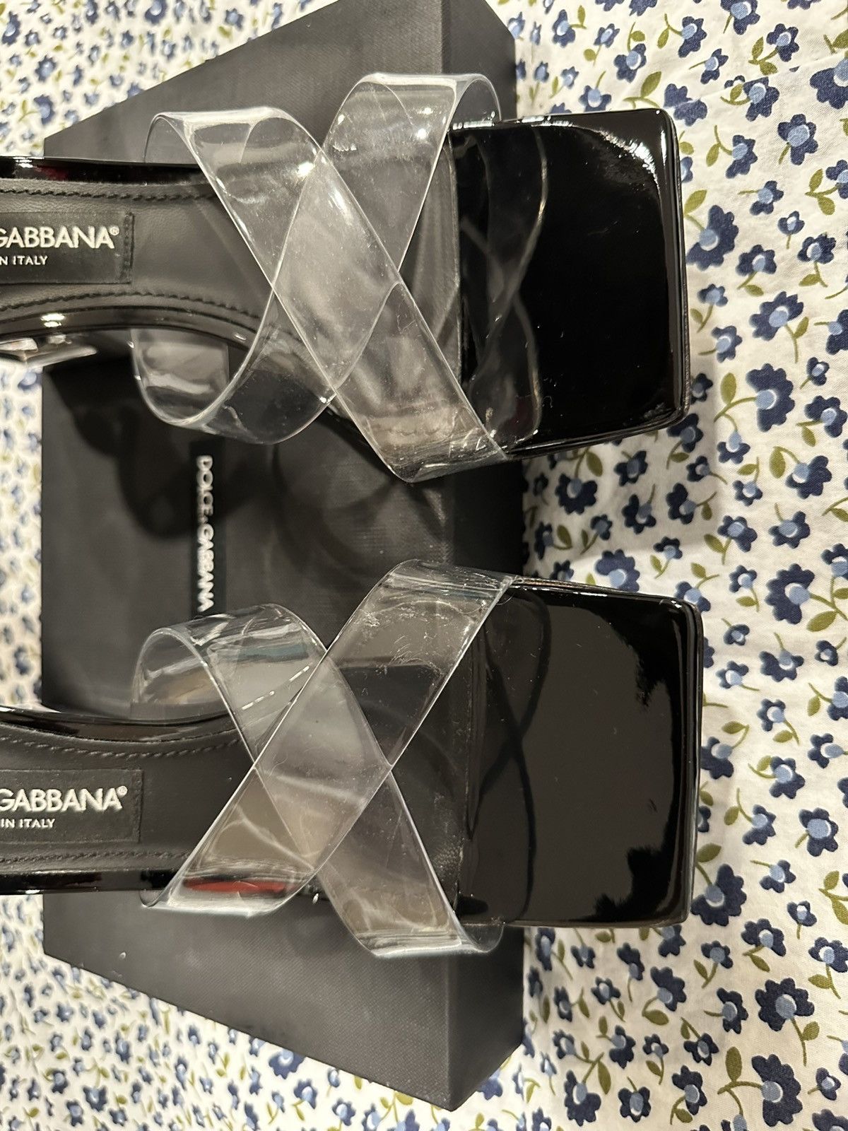 Dolce & Gabbana Dolce and Gabbana Black Clear Sandals EURO Size 39.5 US 9.5 Size US 9.5 / IT 39.5 - 13 Thumbnail