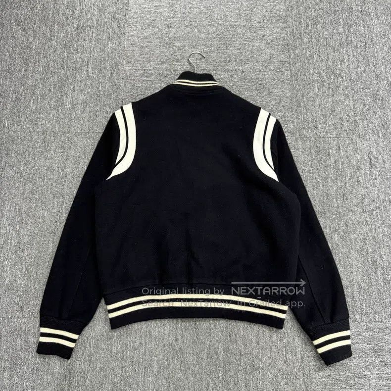 Saint Laurent Paris Saint Laurent Paris Wool and Leather Baseball Jacket Size US M / EU 48-50 / 2 - 2 Thumbnail