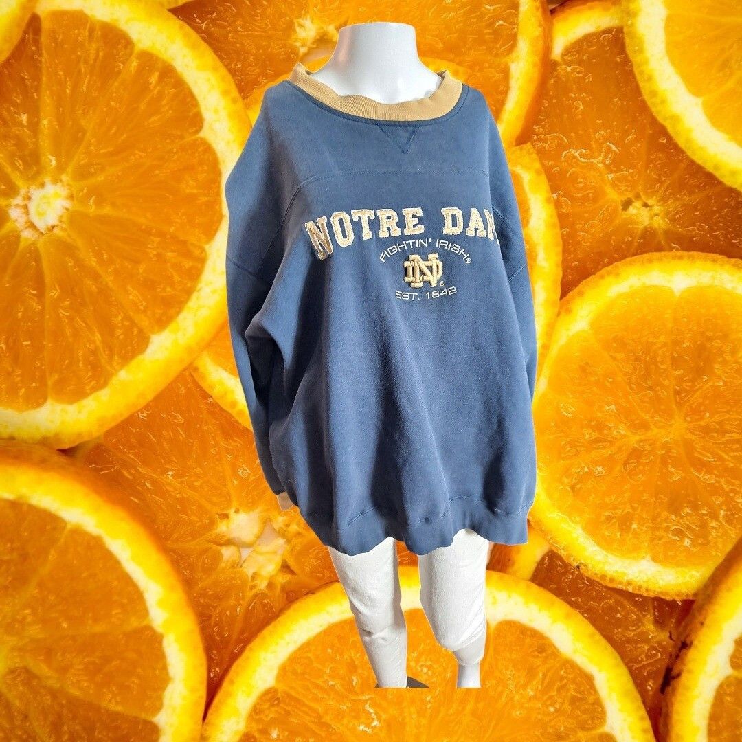 Lee Lee Sport Notre Dame Fighting Irish Sweatshirt Pullover Coll Size US XL / EU 56 / 4 - 1 Thumbnail