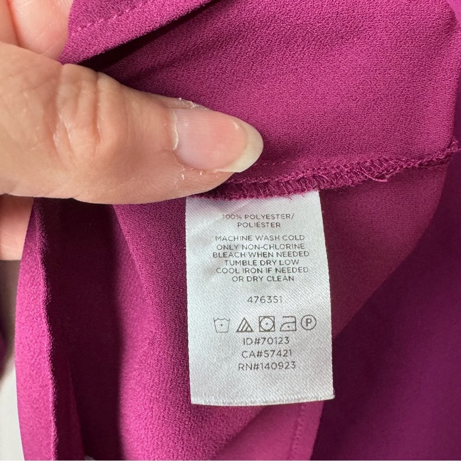 Loft Loft Burgundy Split Button Bodice Popover Blouse Womens XXL Size XXL / US 16-18 / IT 52-54 - 9 Thumbnail