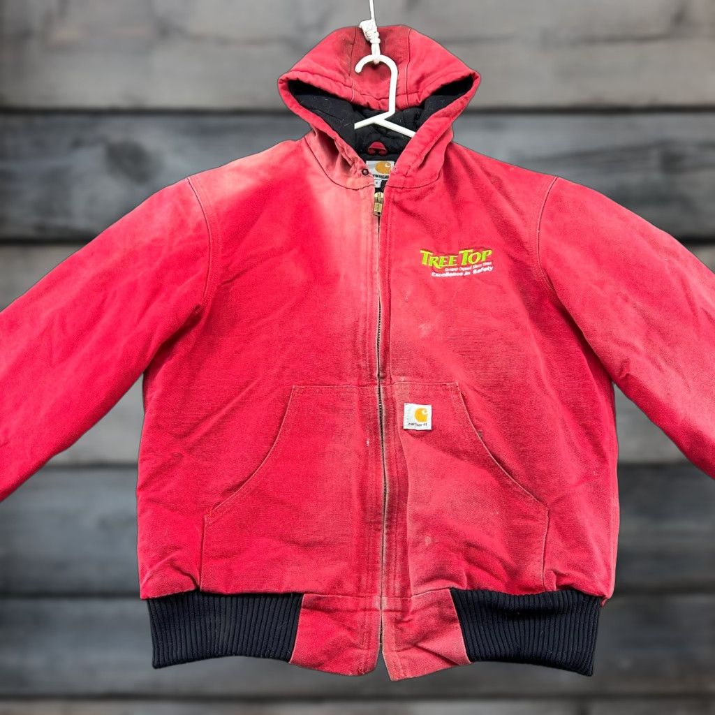 Carhartt × Vintage Crimson Carhartt Active Jacket Red Carhartt