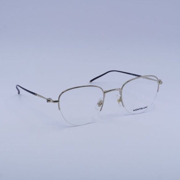 Montblanc Montblanc MB0129O 004 Eyeglasses Gold 52mm Aviator Frame Size ONE SIZE - 5 Thumbnail