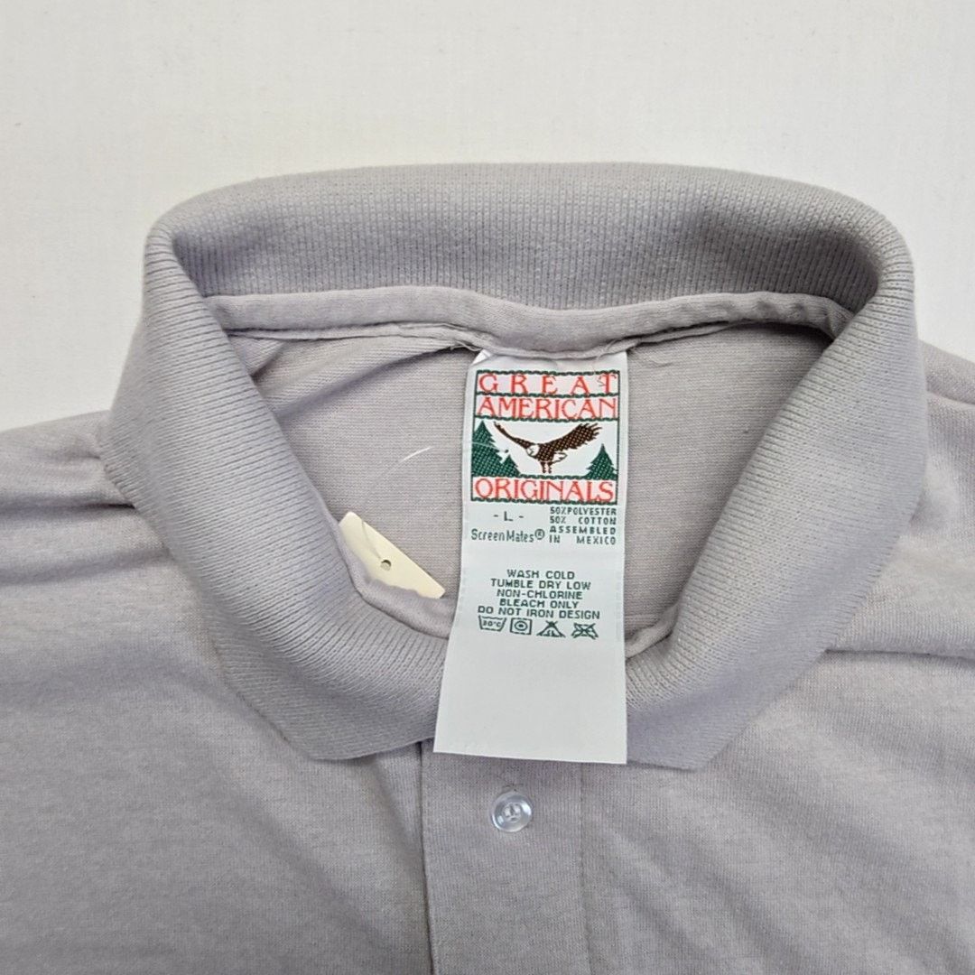 Vintage Vintage Blank Polo Great American Originals Gray L Shirt Size US L / EU 52-54 / 3 - 5 Thumbnail