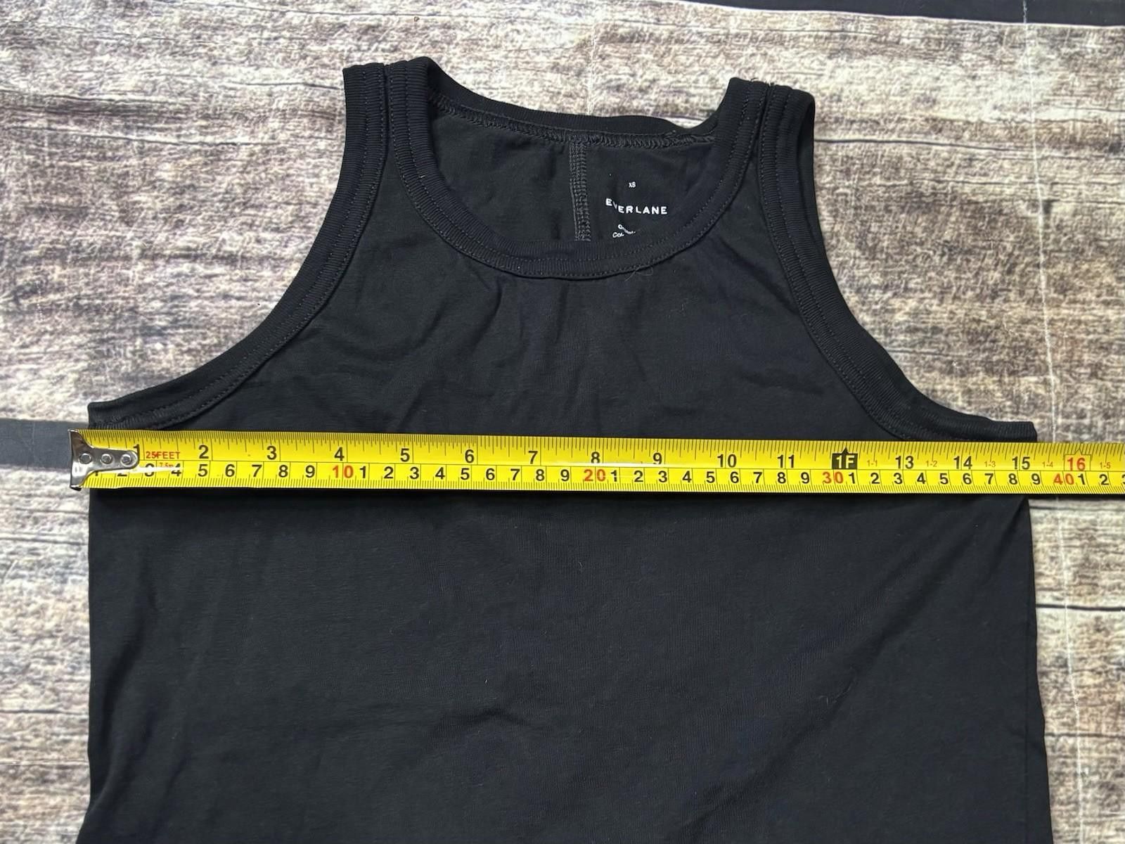 Everlane Everlane Tank Top Womens XS Organic Cotton Black Sleeveless Size XS / US 0-2 / IT 36-38 - 10 Thumbnail