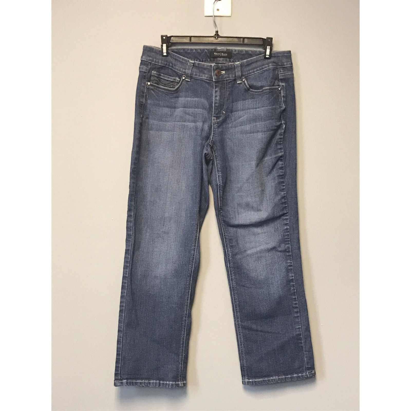 White House Black Market NWOT WHBM Medium Wash Women's Contour Jeans Size 8 Size 30" / US 8 / IT 44 - 2 Thumbnail