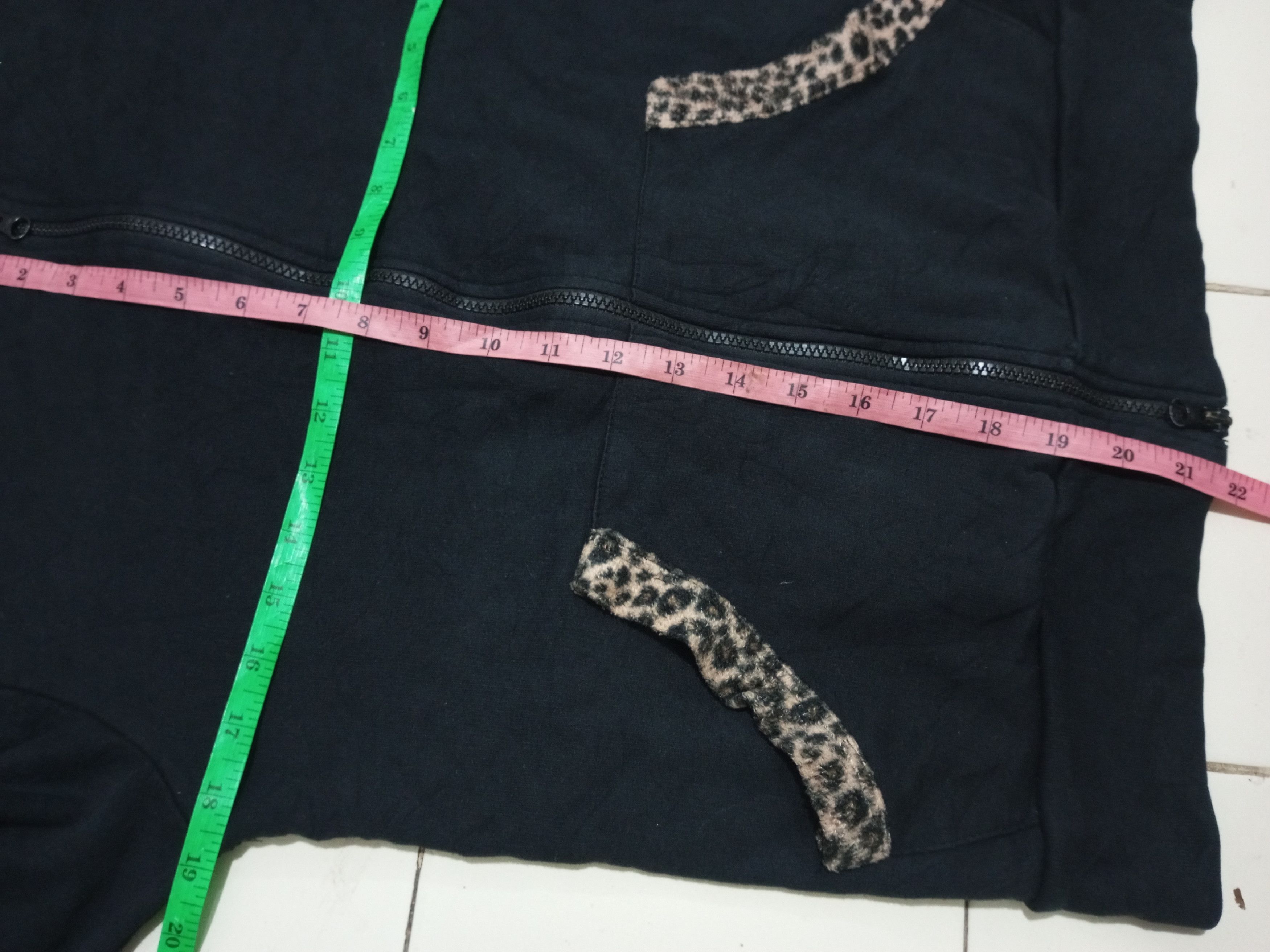 Hysteric Glamour Japan - KUI Leopard Stripe Rocker Hoodie 2 zip Size L / US 10 / IT 46 - 8 Thumbnail