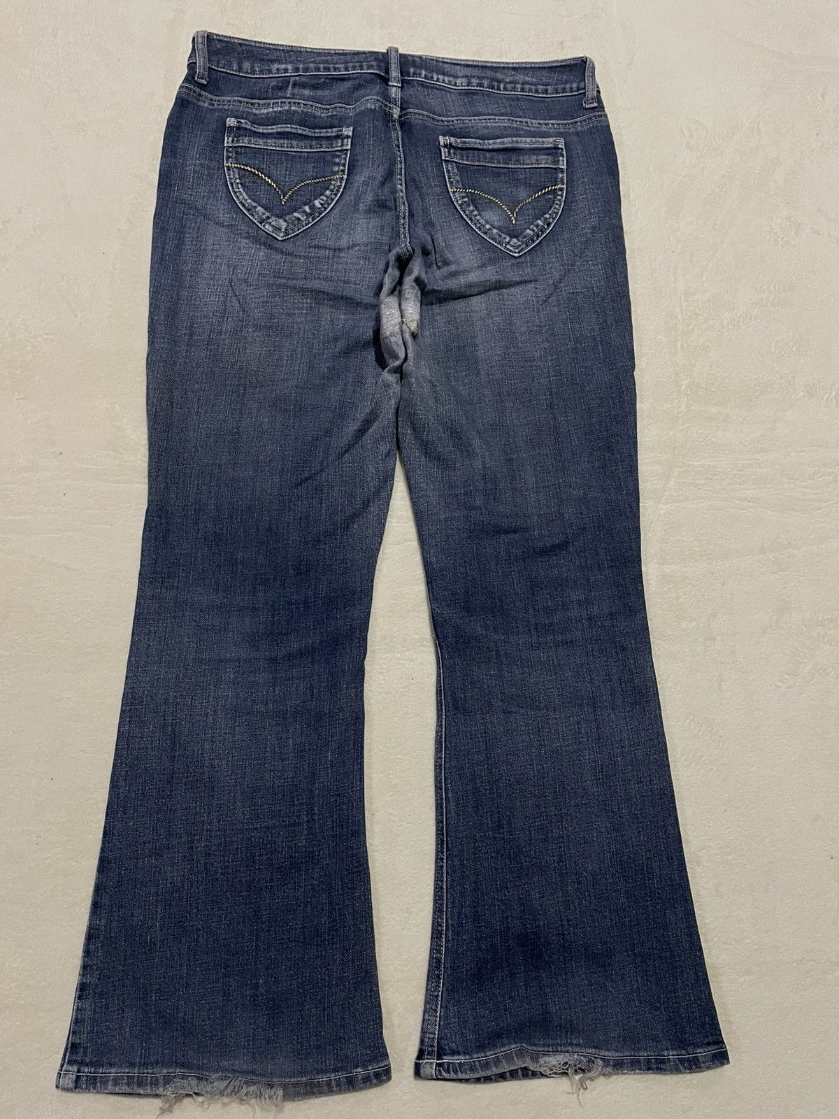 Japanese Brand Vintage Theoria Boot Cut Mudwash Distress Denim Jeans Size US 35 - 10 Thumbnail