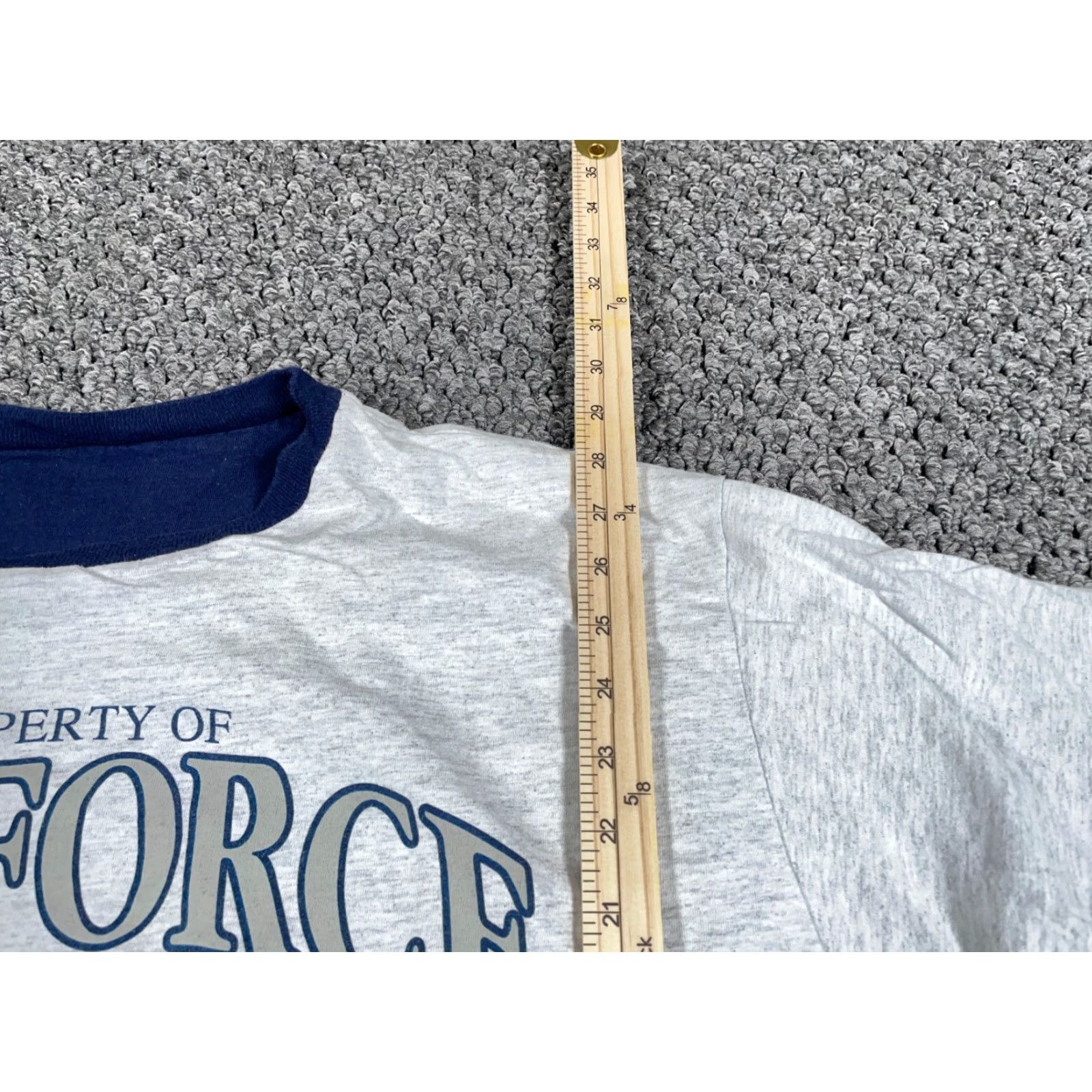 Russell Athletic VTG Russell Athletic US Air Force 2 Layer T-Shirt Adult XL Gray Heavyweight USA 1990s Mens T-Shirt Size US XL / EU 56 / 4 - 6 Thumbnail