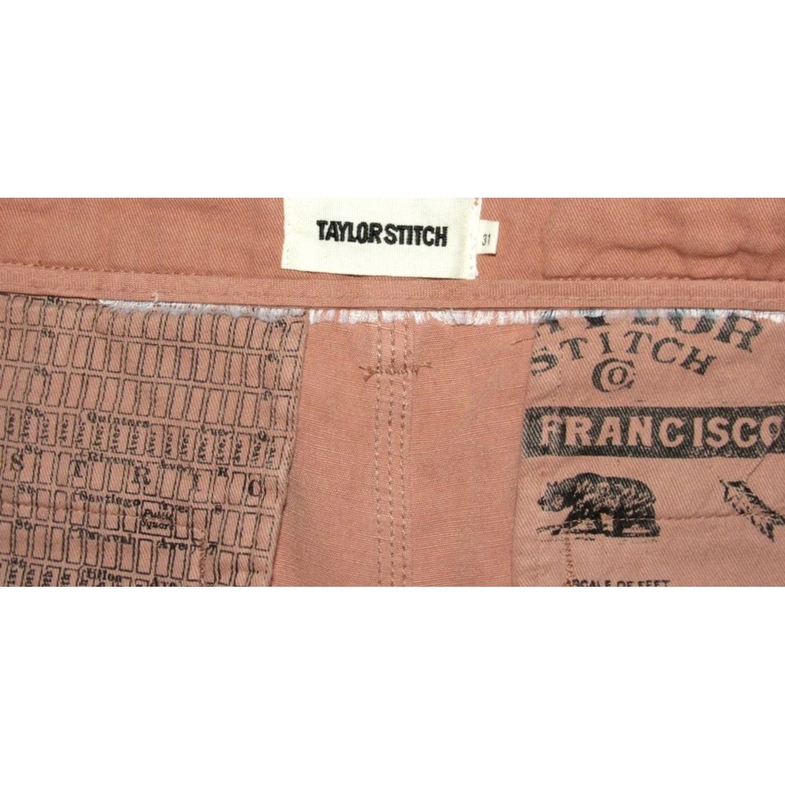 Taylor Stitch Taylor Stitch Dried Acorn Linen Cotton 8" Morse Shorts 31 Men's Regular 31 Chino Size US 31 - 4 Thumbnail