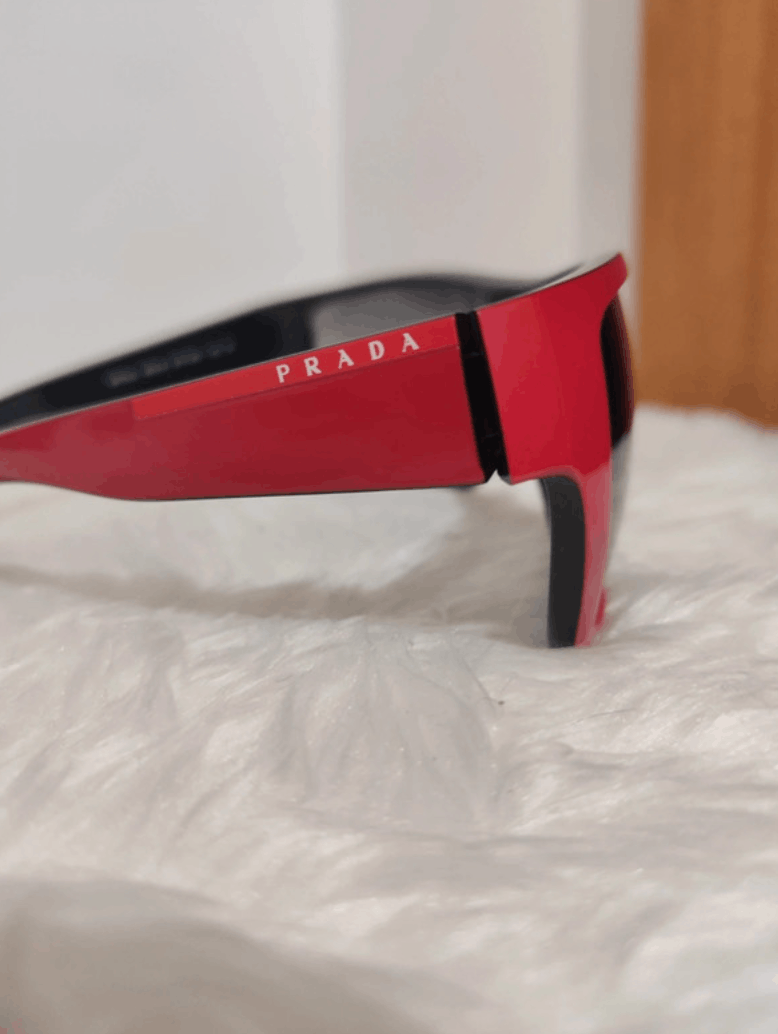 Prada × Vintage PRADA Sunglasses SPS 03L Star Sport Symbol Shield Mask RI883 Size ONE SIZE - 1 Thumbnail