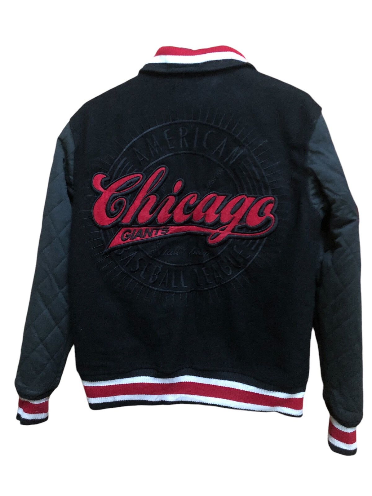 Authentic Negro Leagues American Chicago Giants Baseball League Bomber Jacket Size US S / EU 44-46 / 1 - 1 Thumbnail
