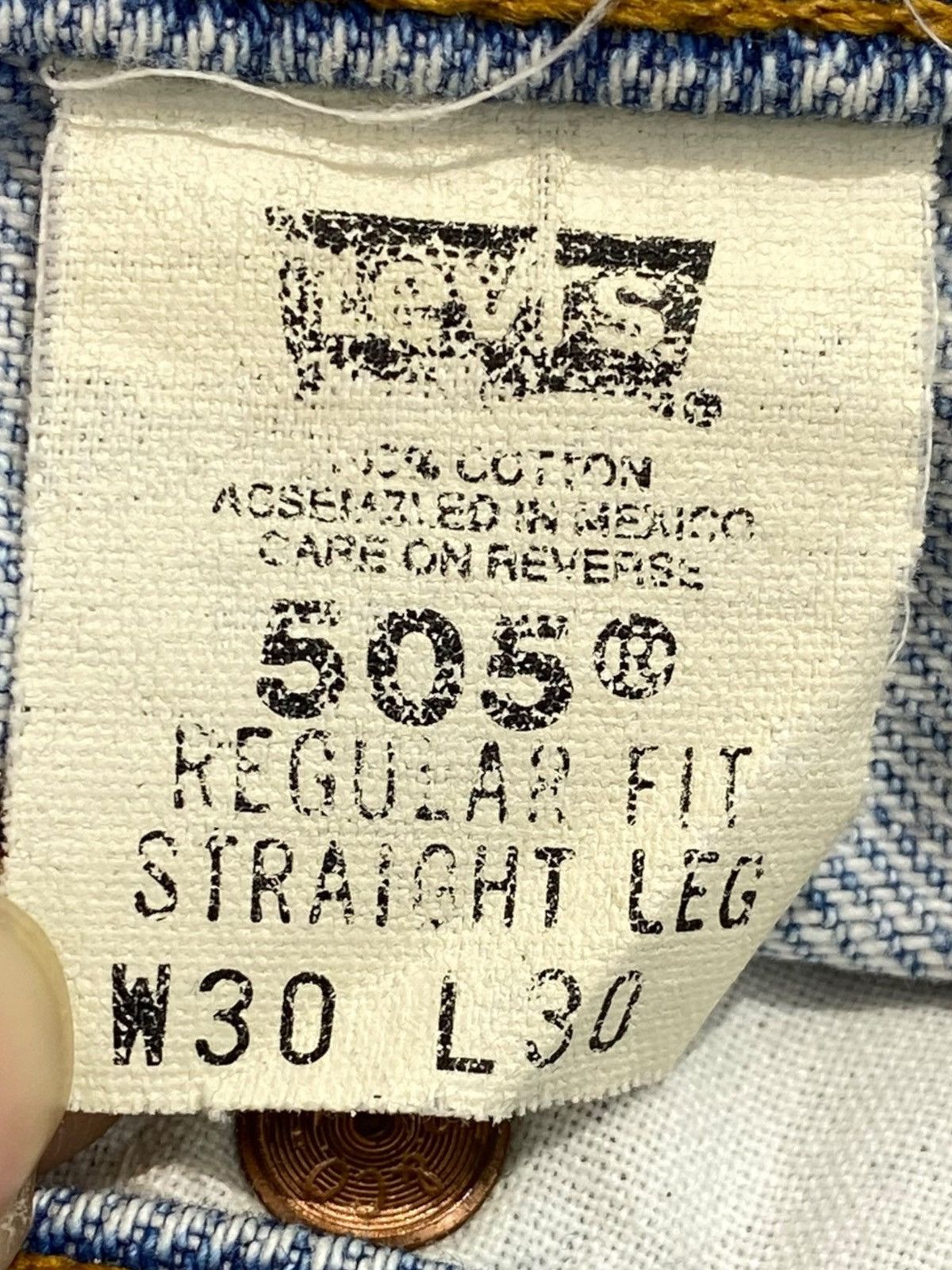 Levi's Levi’s Distressed Straight Leg Style Jeans Size US 28 / EU 44 - 10 Thumbnail