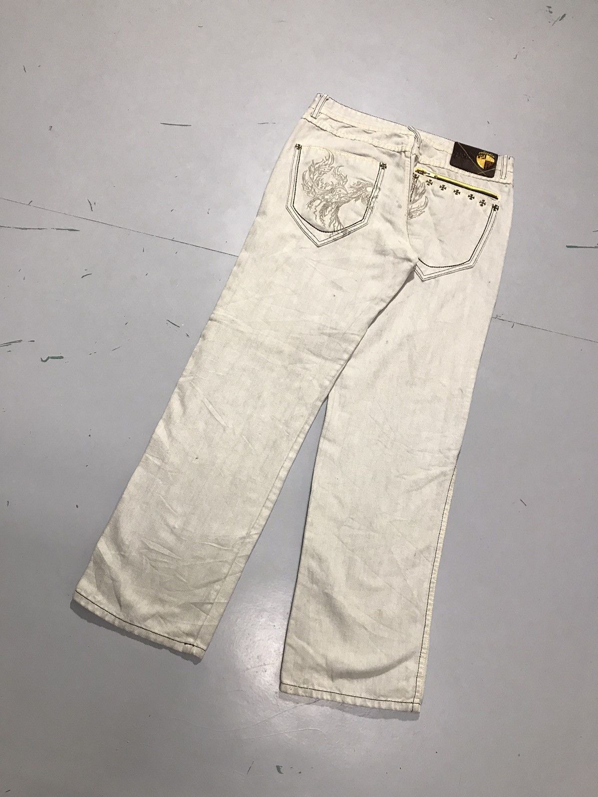 Pelle Pelle Vintage pelle pelle embroidered denim Size US 34 / EU 50 - 9 Thumbnail