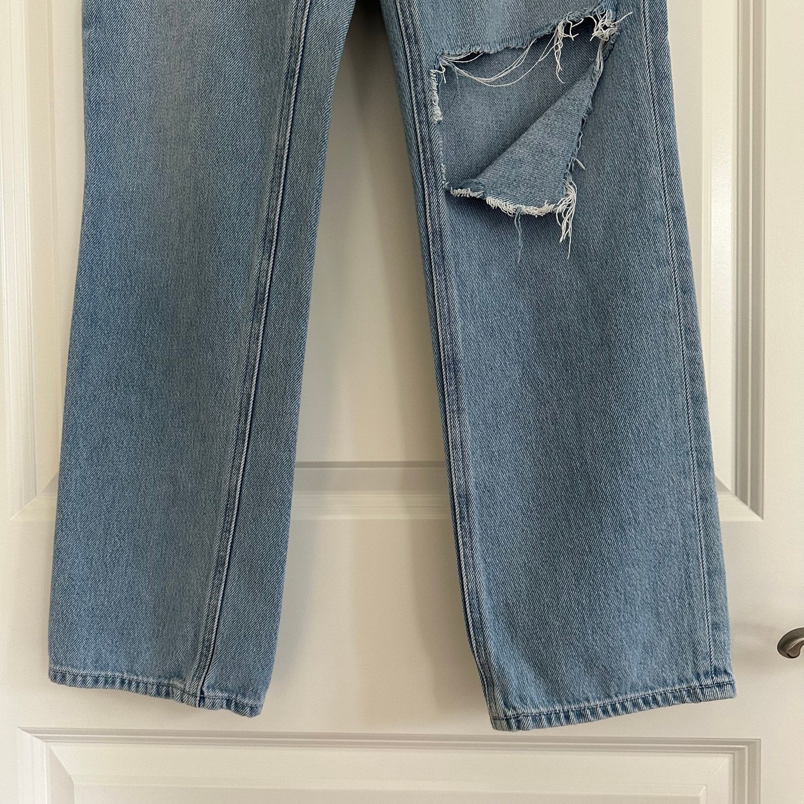 Paige Paige Denim Noella Straight Relaxed Medium Light Wash 27x29 Size 27" / US 4 / IT 40 - 3 Thumbnail