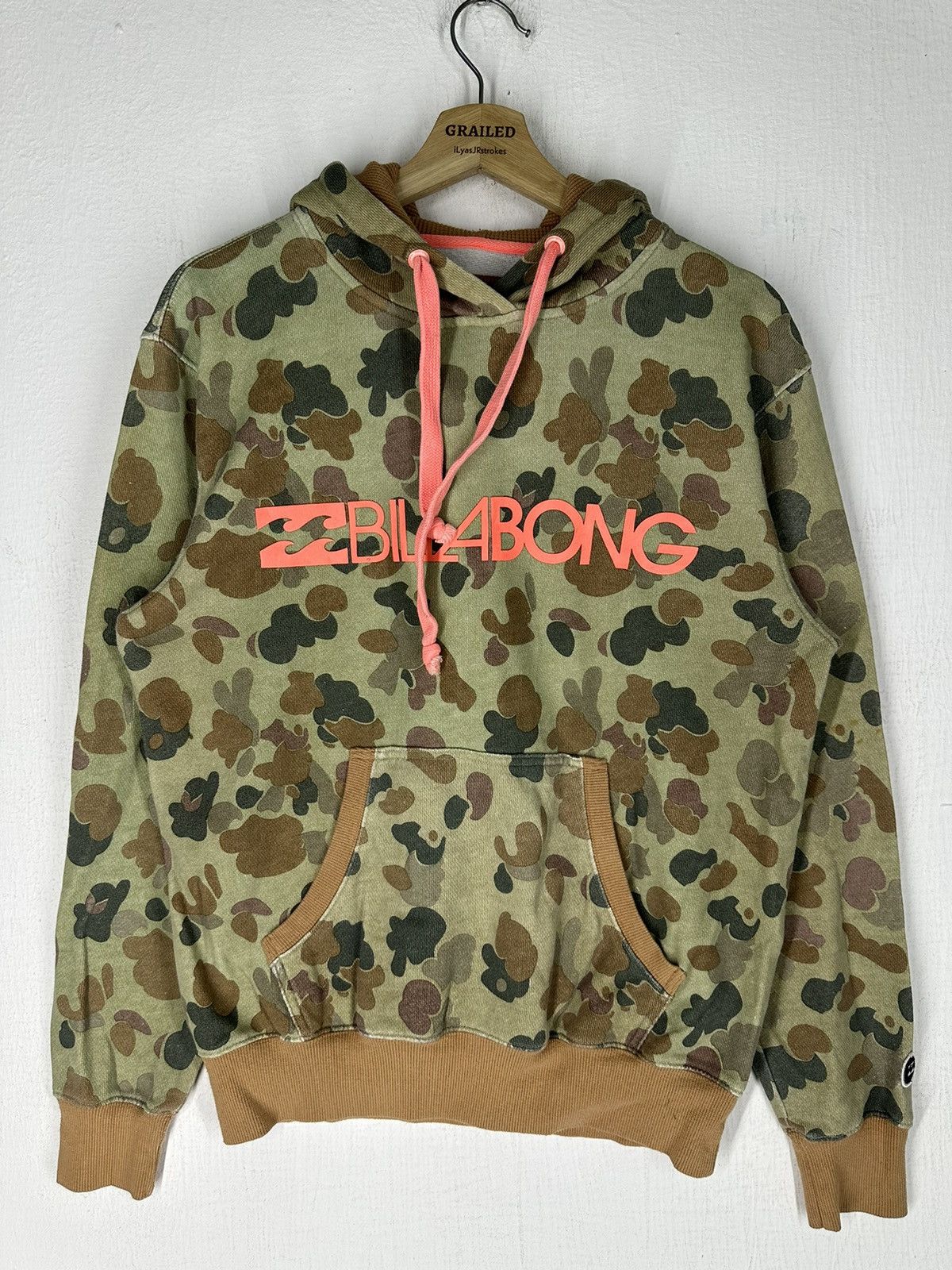Billabong Billabong Camo Hoodie Sweatshirt Size US M / EU 48-50 / 2 - 2 Thumbnail