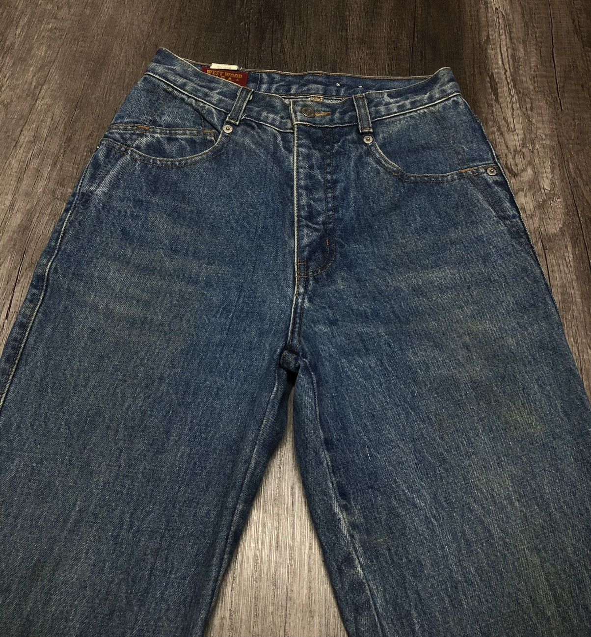 Designer × Vintage Vintage West Wood Made in U.S.A. Jeans (unisex) Size US 27 - 10 Thumbnail