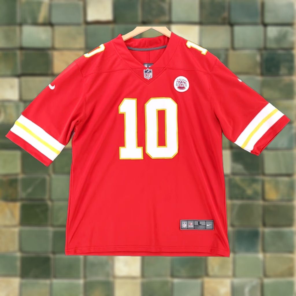 Nike Kansas City Chiefs Jersey Nike NFL Tyreek Hill 10 Mens L Red Official Casual Shirt Size US L / EU 52-54 / 3 - 1 Thumbnail