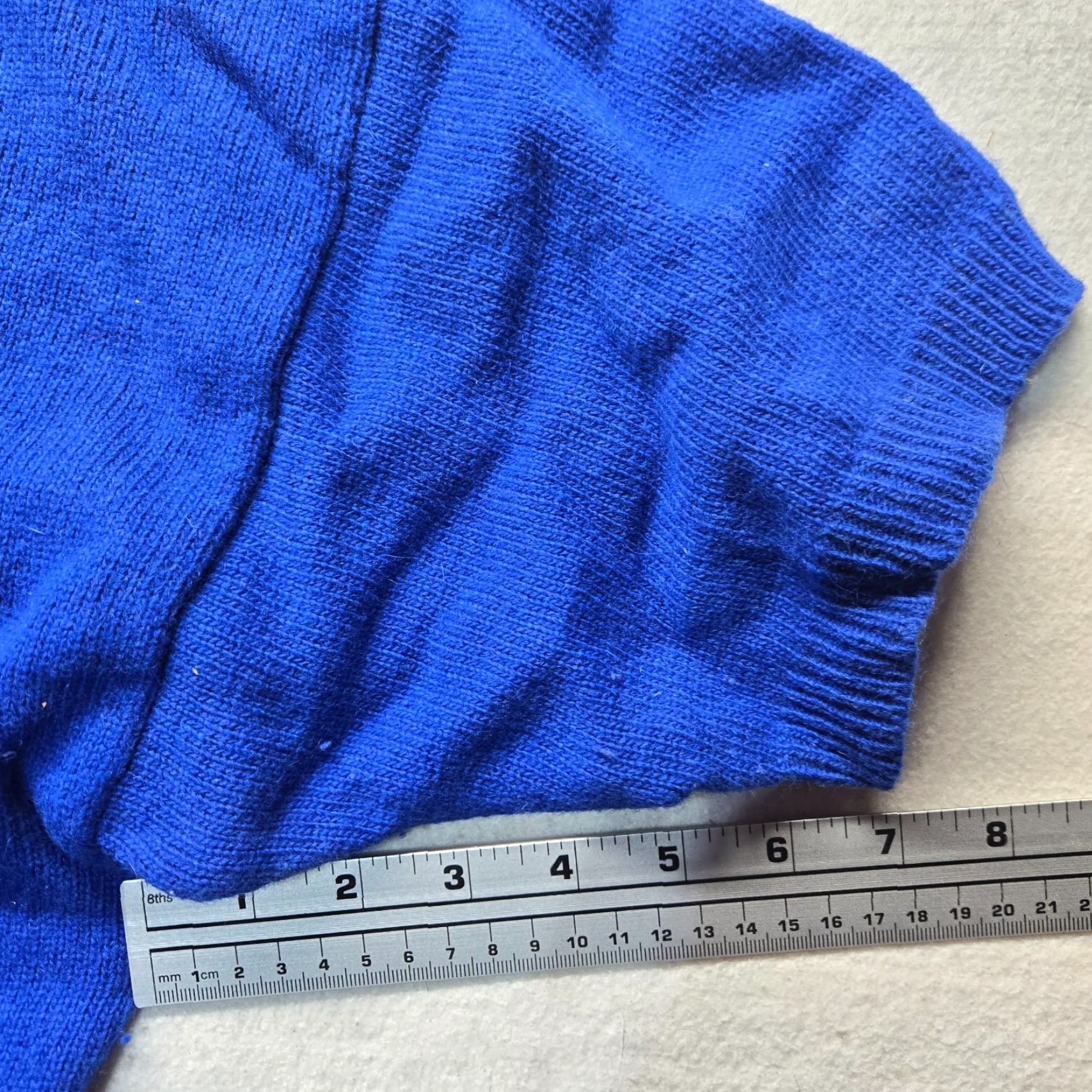 Vintage VINTAGE Washington Sweater Shirt Womens 22W Blue V-Neck Short Sleeve Knit Pullover Plus Size 22 Women’s Cold Weather Casual 90s Size 3XL / US 20-22 - 5 Thumbnail