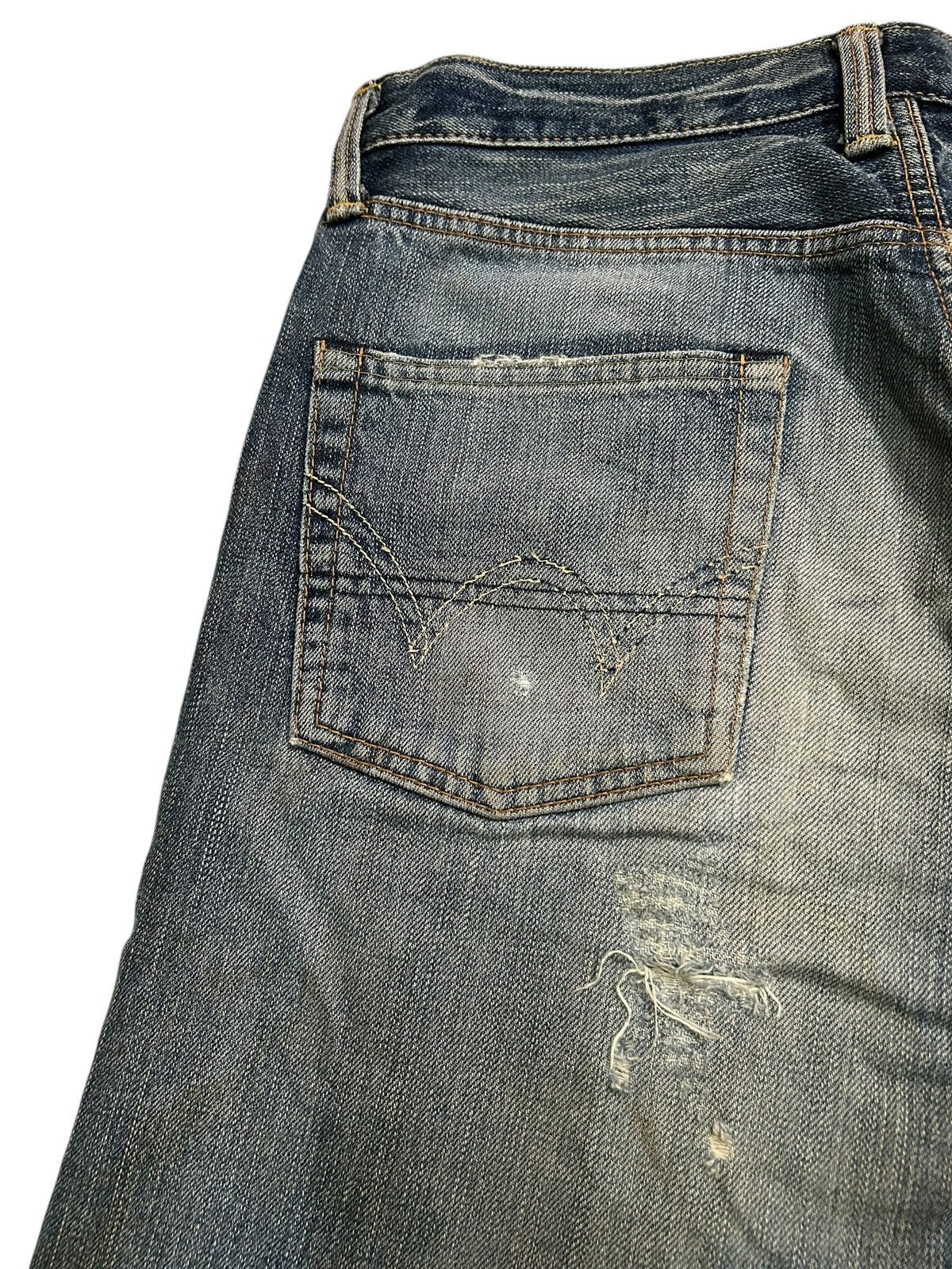 Japanese Brand × Kapital × Vintage Vtg Edwin505 Selvedge Distressed Grunge Rock Punk Denim ☠️🎌🎌 Size US 34 / EU 50 - 16 Thumbnail