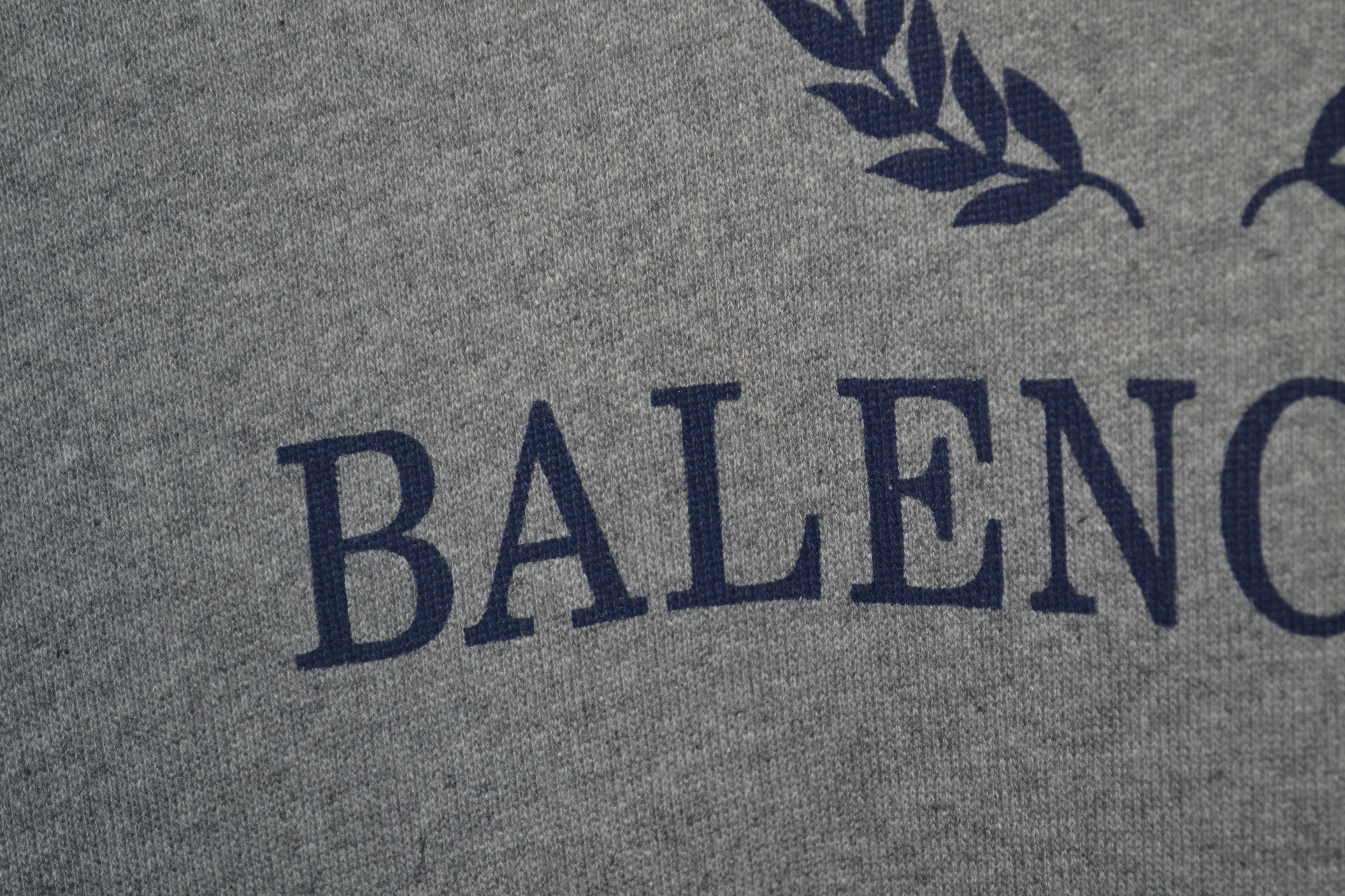 Balenciaga Balenciaga Gray Cotton Crest Oversized Hoodie Logo XS Size US XS / EU 42 / 0 - 4 Thumbnail