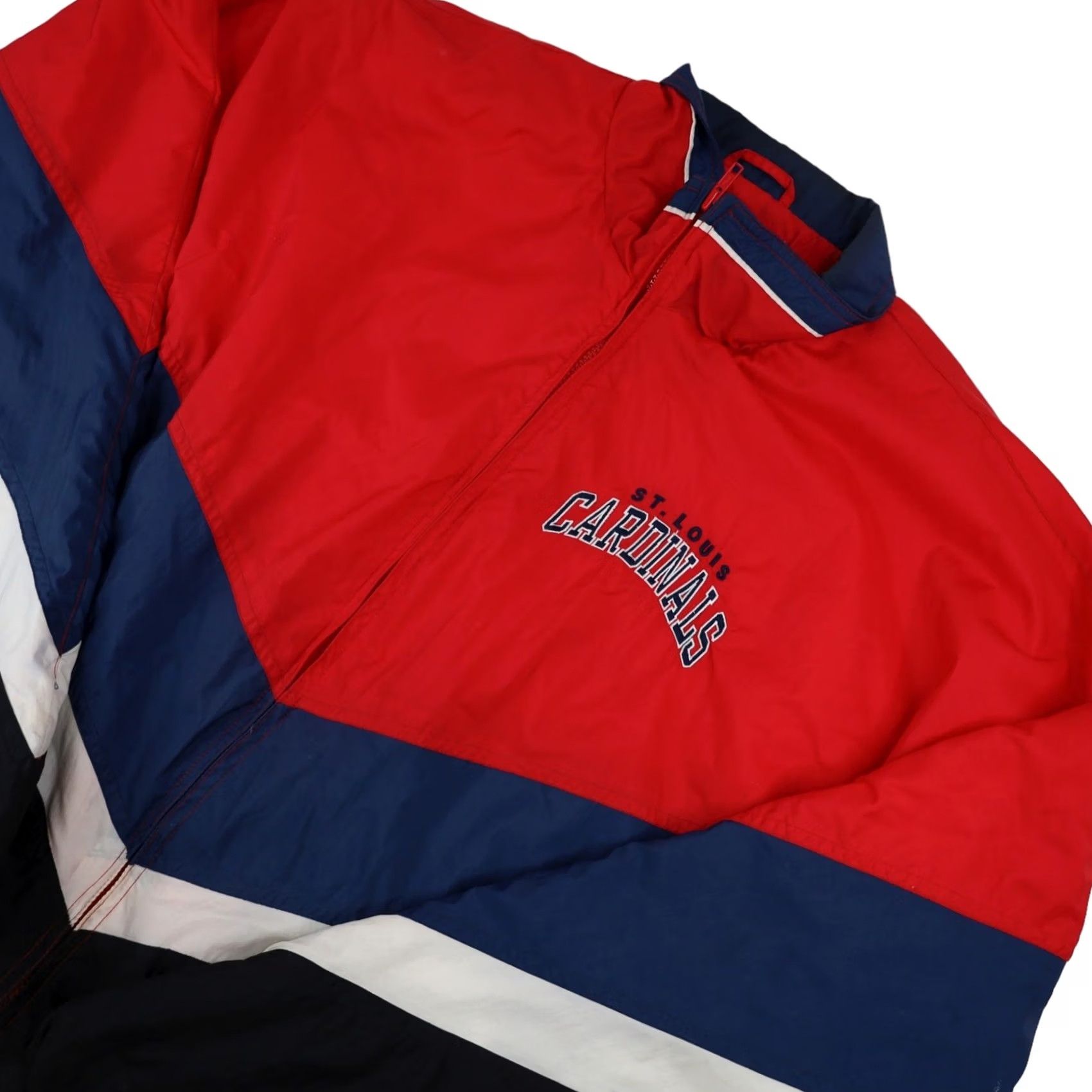 Starter VINTAGE Starter Saint Louis Cardinals Windbreaker Jacket Mens XXL Red Size US XXL / EU 58 / 5 - 2 Thumbnail