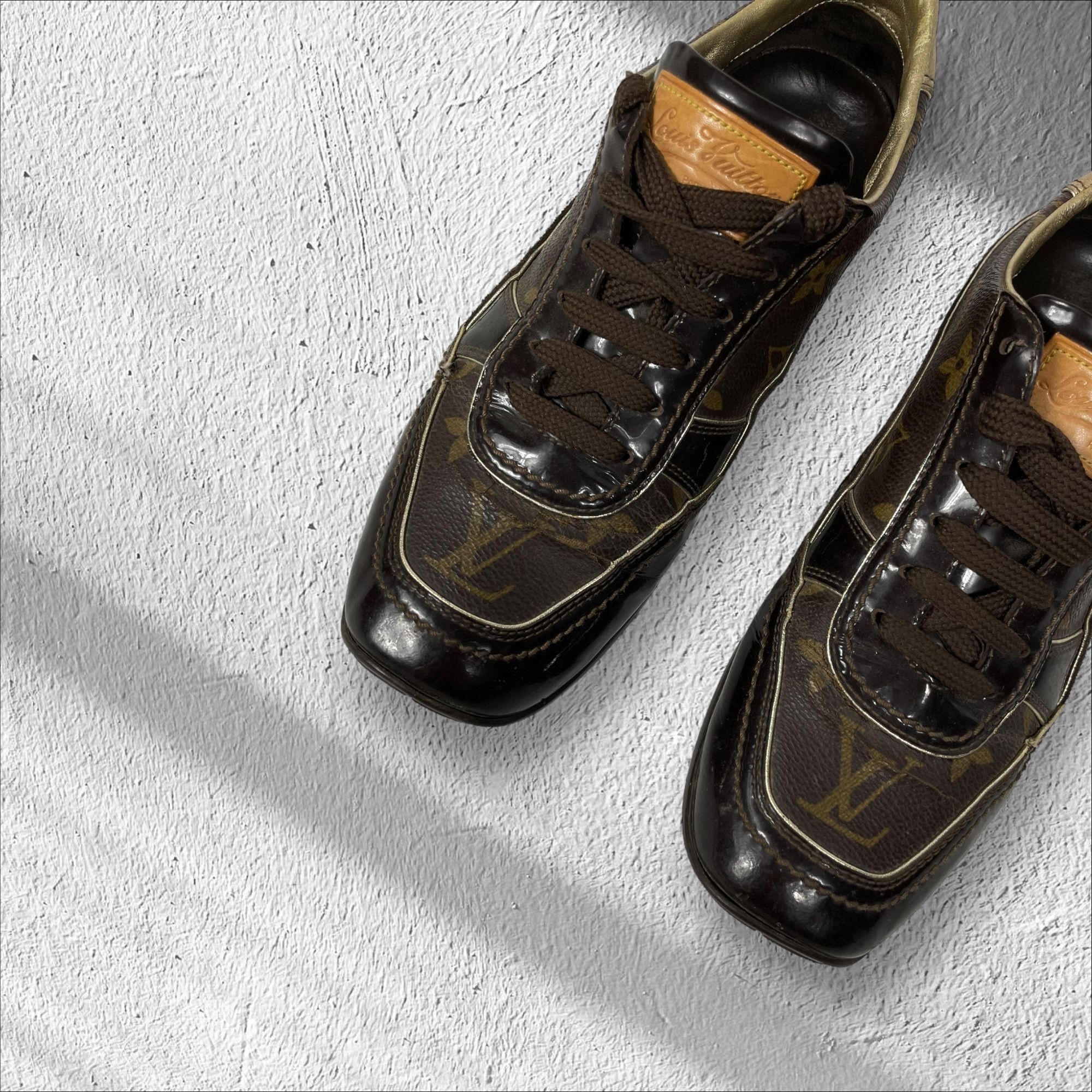 Vintage Louis Vuitton Monogram Loafers Sneakers Brown Size US 6 / IT 36 - 6 Thumbnail