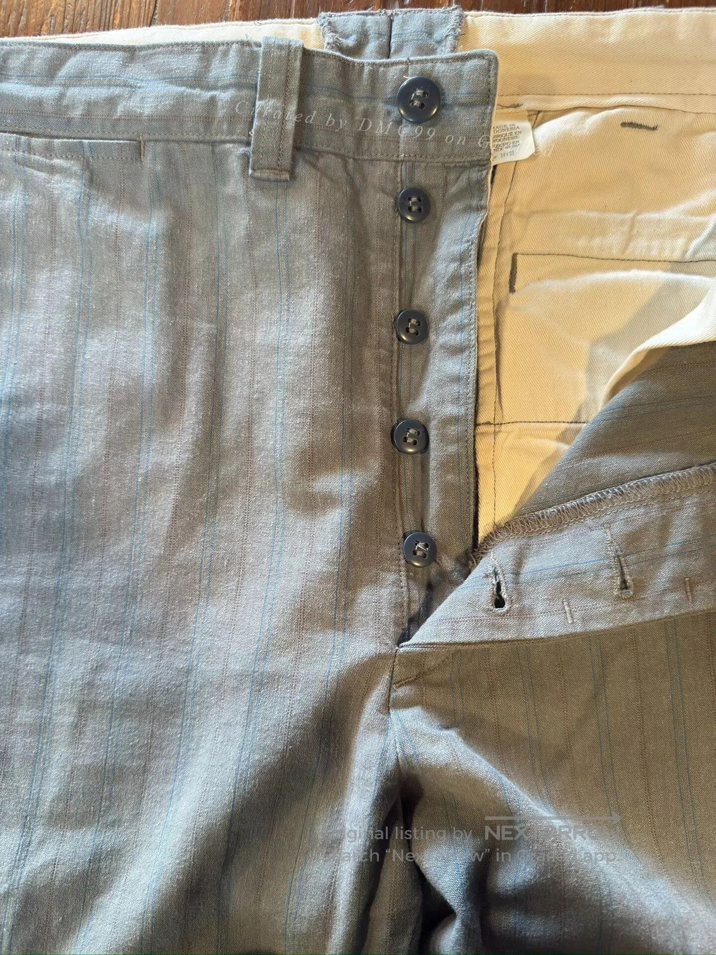 RRL Ralph Lauren RRL Striped Work Pants. Size US 34 / EU 50 - 5 Thumbnail