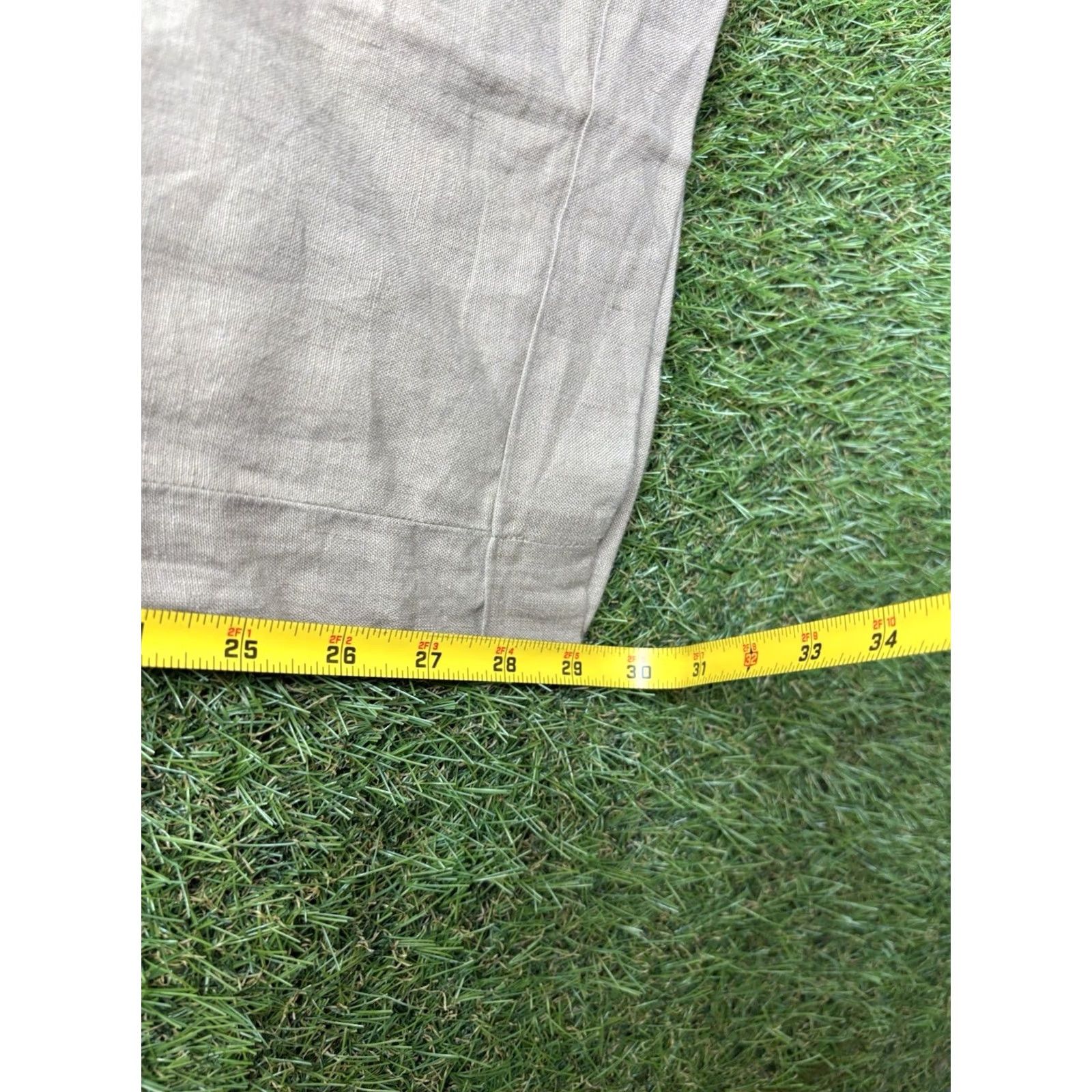 Cremieux Daniel Cremieux Soiree Linen Pants Mens 38x30 Khaki Dress Linen Straight Pants Side Pocket Beige Regular Mens Size US 38 / EU 54 - 3 Thumbnail