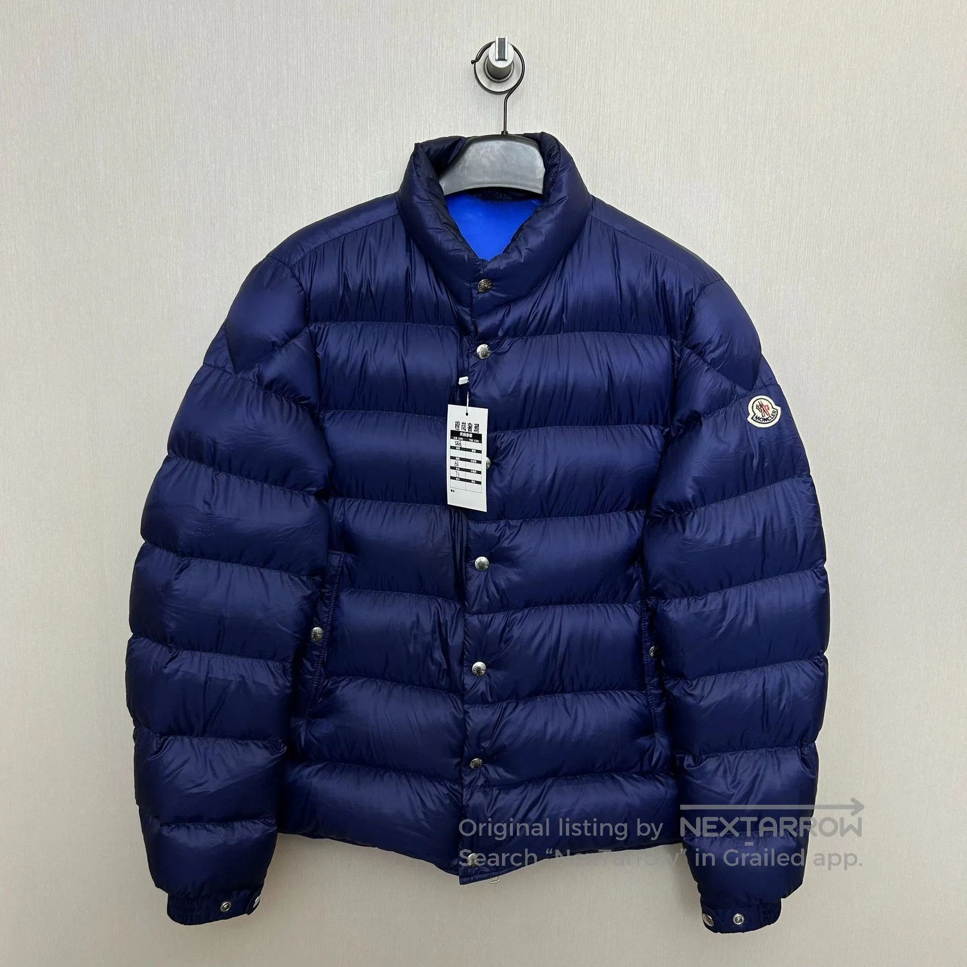 Moncler moncler blue button. Size US XXL / EU 58 / 5 - 1 Thumbnail