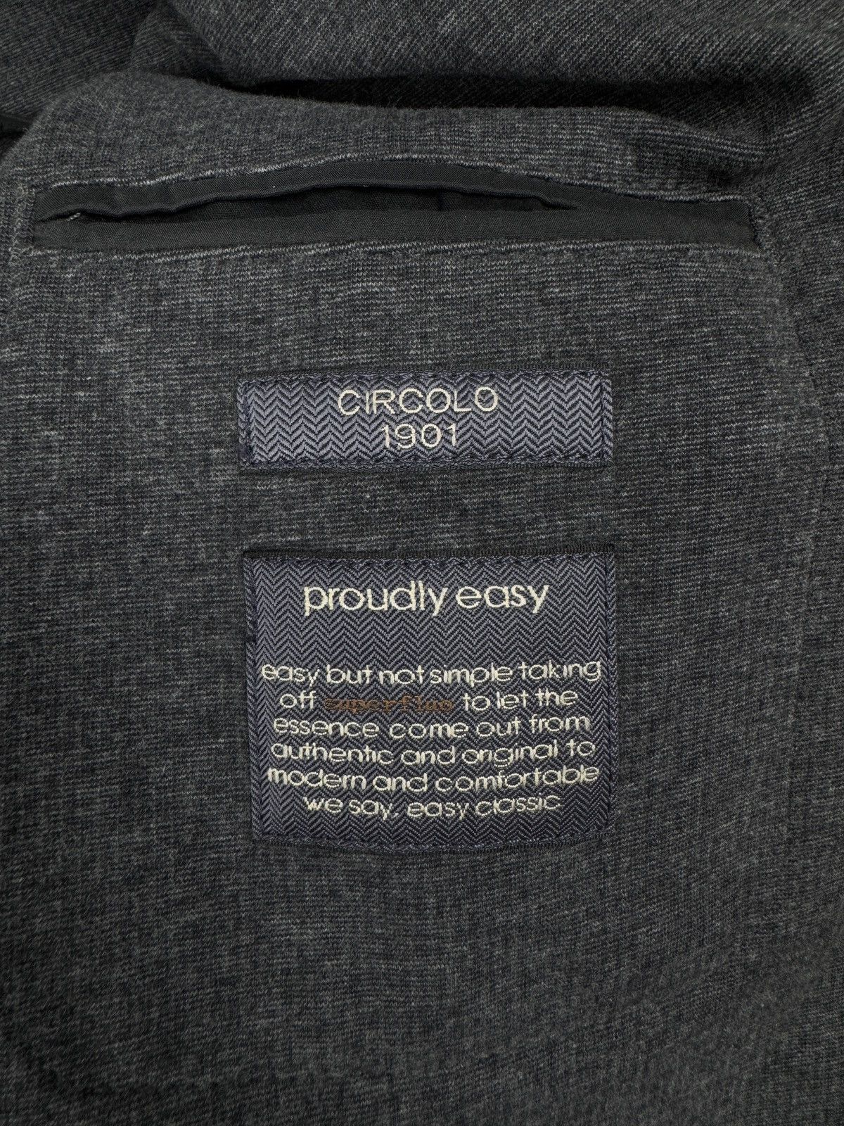 Circolo 1901 Circolo 1901 proudly easy grey 2 button soft blazer Size 46R - 10 Thumbnail