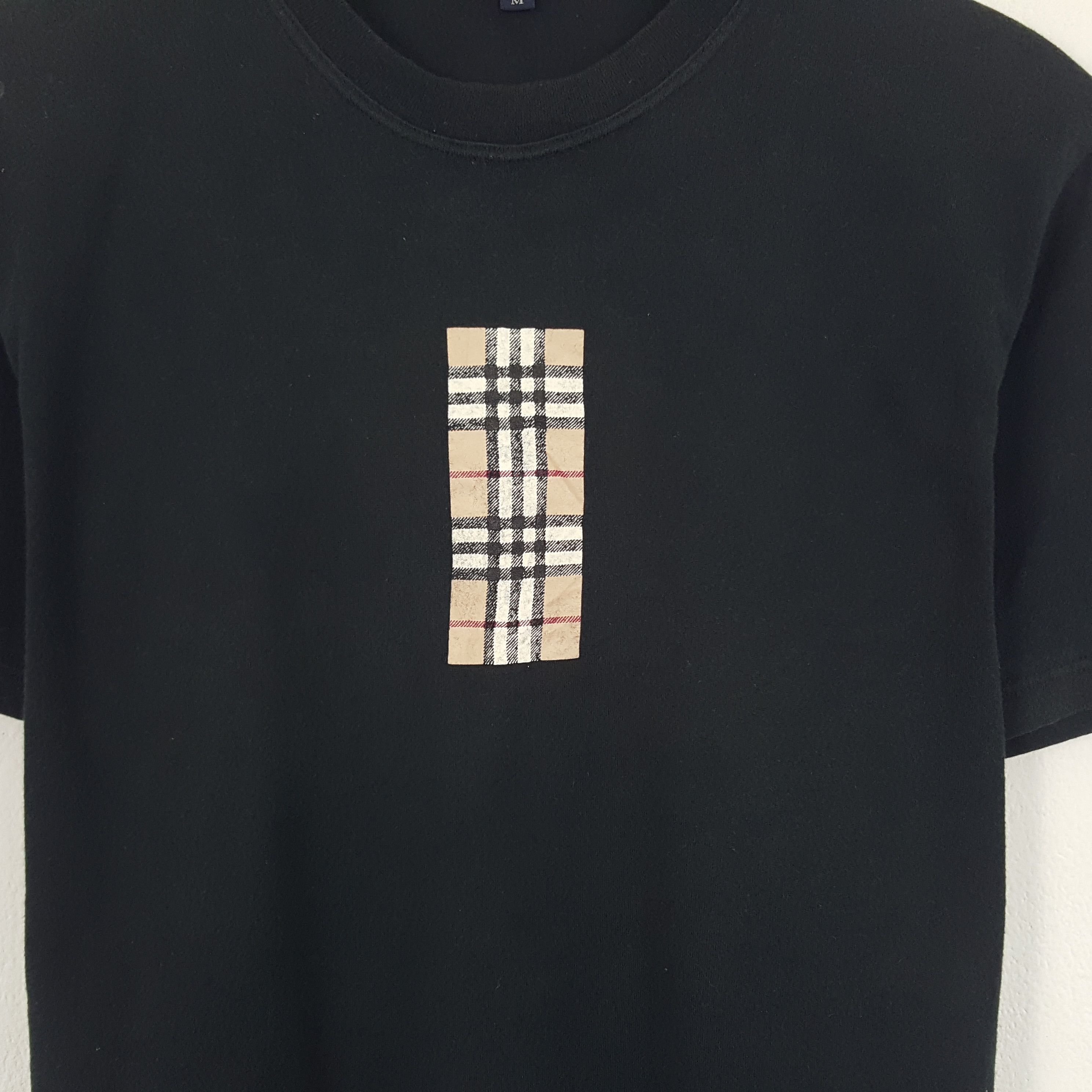 Burberry × Vintage Vintage Burberry London Nova Check Tshirt Size US M / EU 48-50 / 2 - 2 Thumbnail