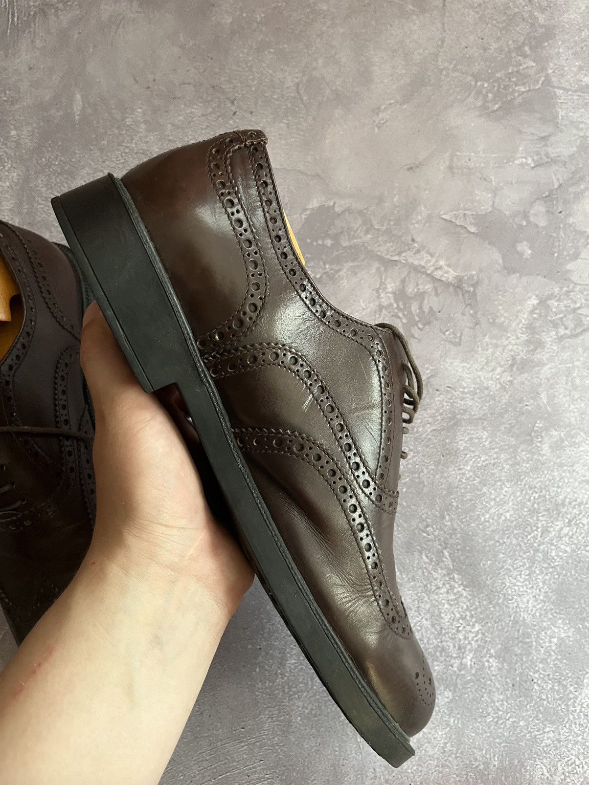 Fratelli Rossetti Fratelli Rossetti Mens Brown Leather Low Top Shoes Size 7 Size US 7 / EU 40 - 11 Thumbnail