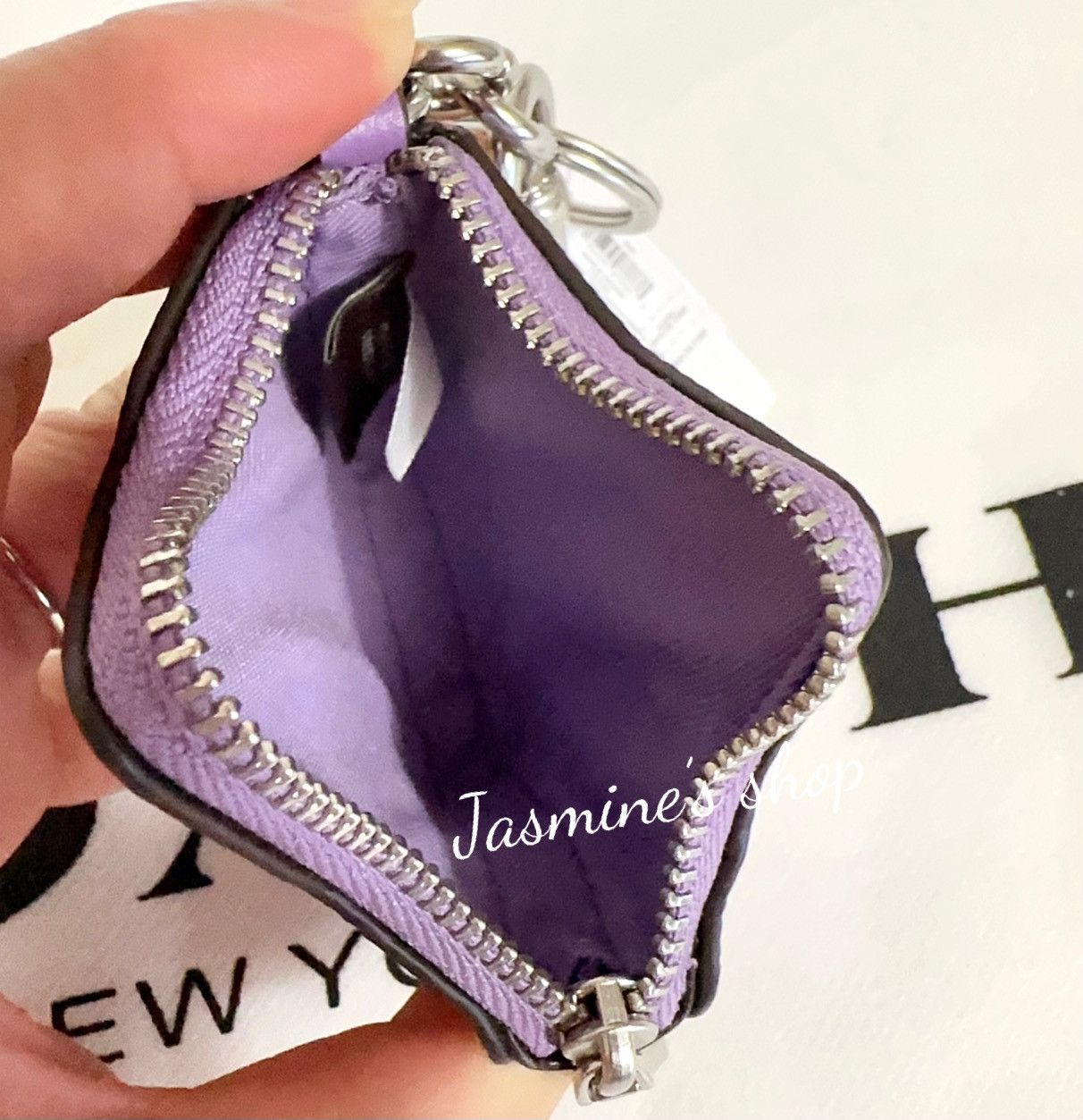 Coach NWT Coach Star Signature Bag Charm CBL12 Silver/Iris Size ONE SIZE - 8 Thumbnail