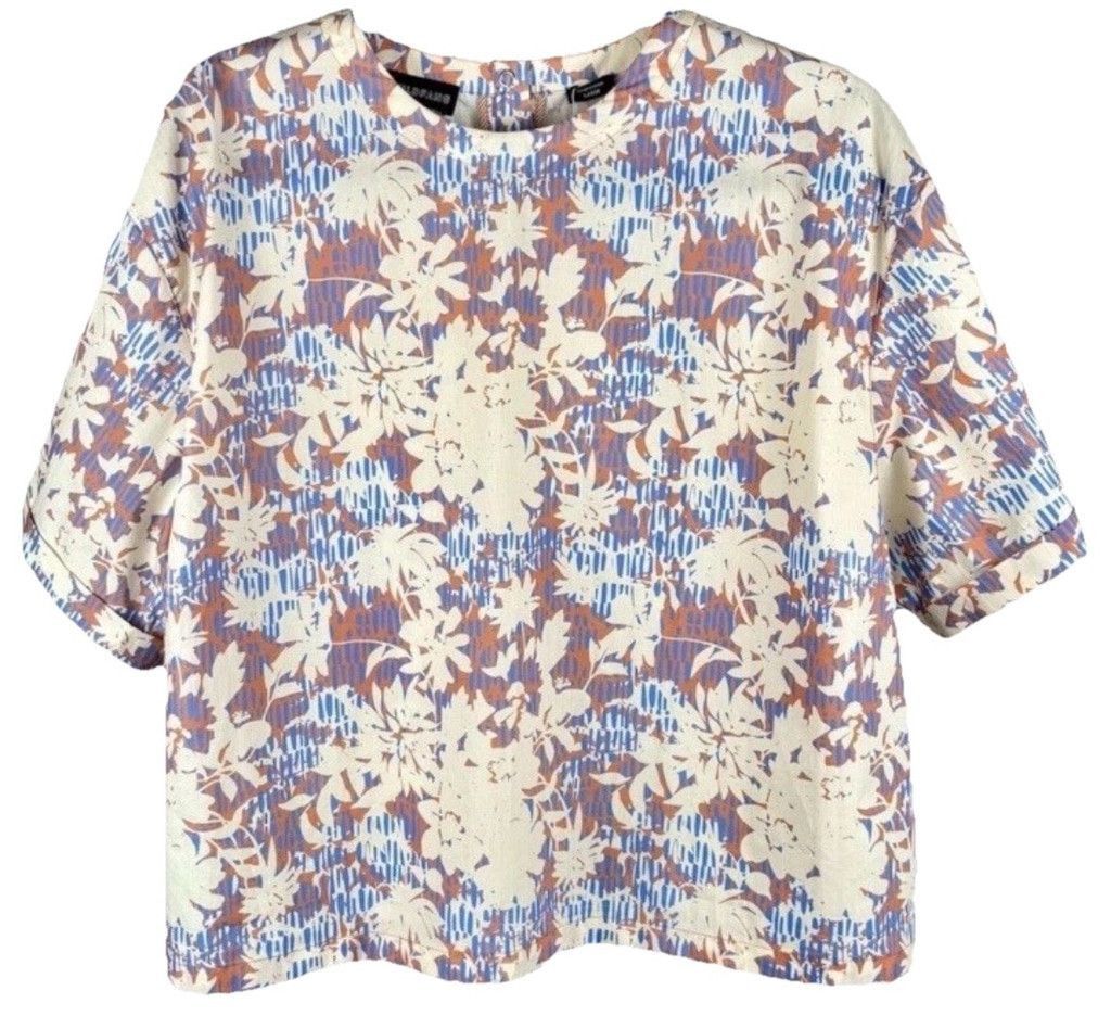 Wildfang Wildfang Essential Boxy Top Woodblock Floral Small MRSP $84 Size S / US 4 / IT 40 - 2 Thumbnail